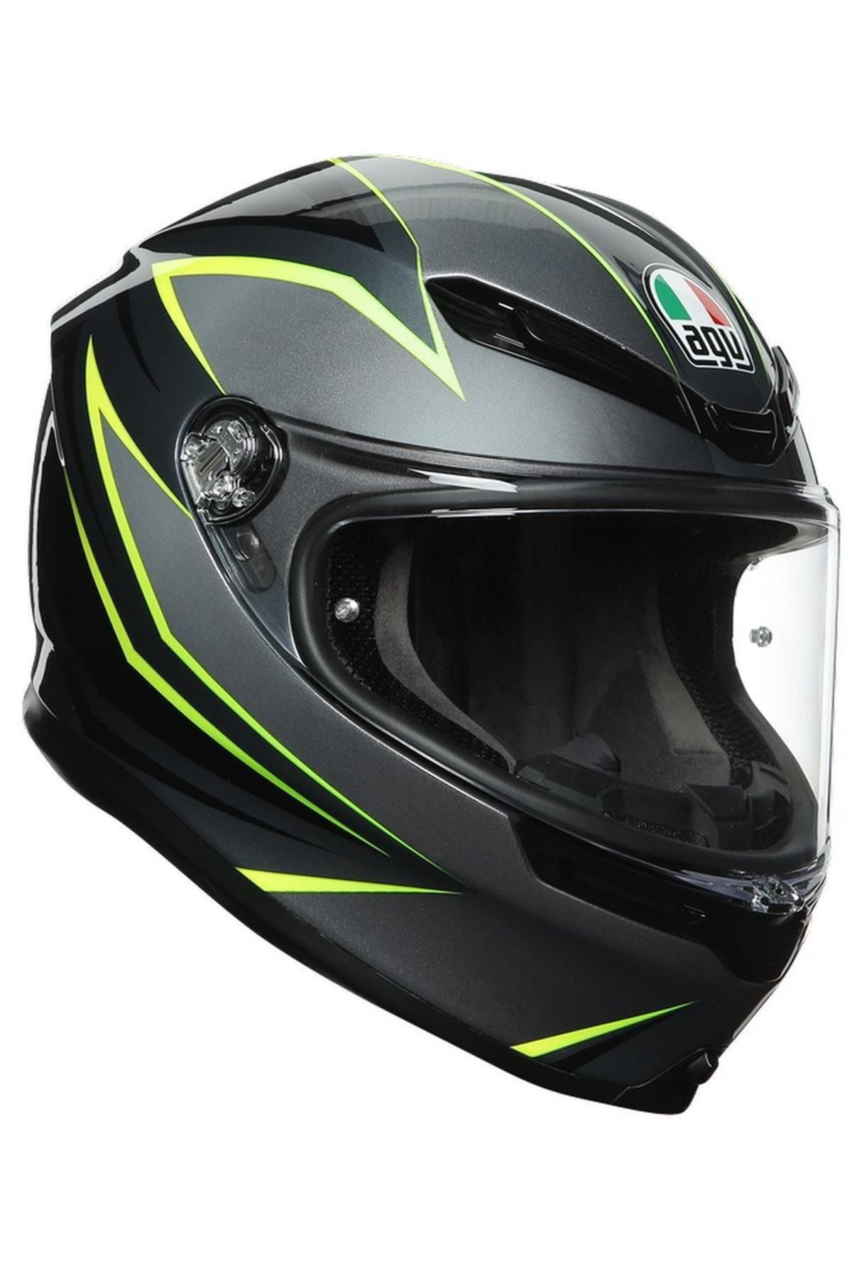 K6 Kask Flash Grey Black Lime Kask_0