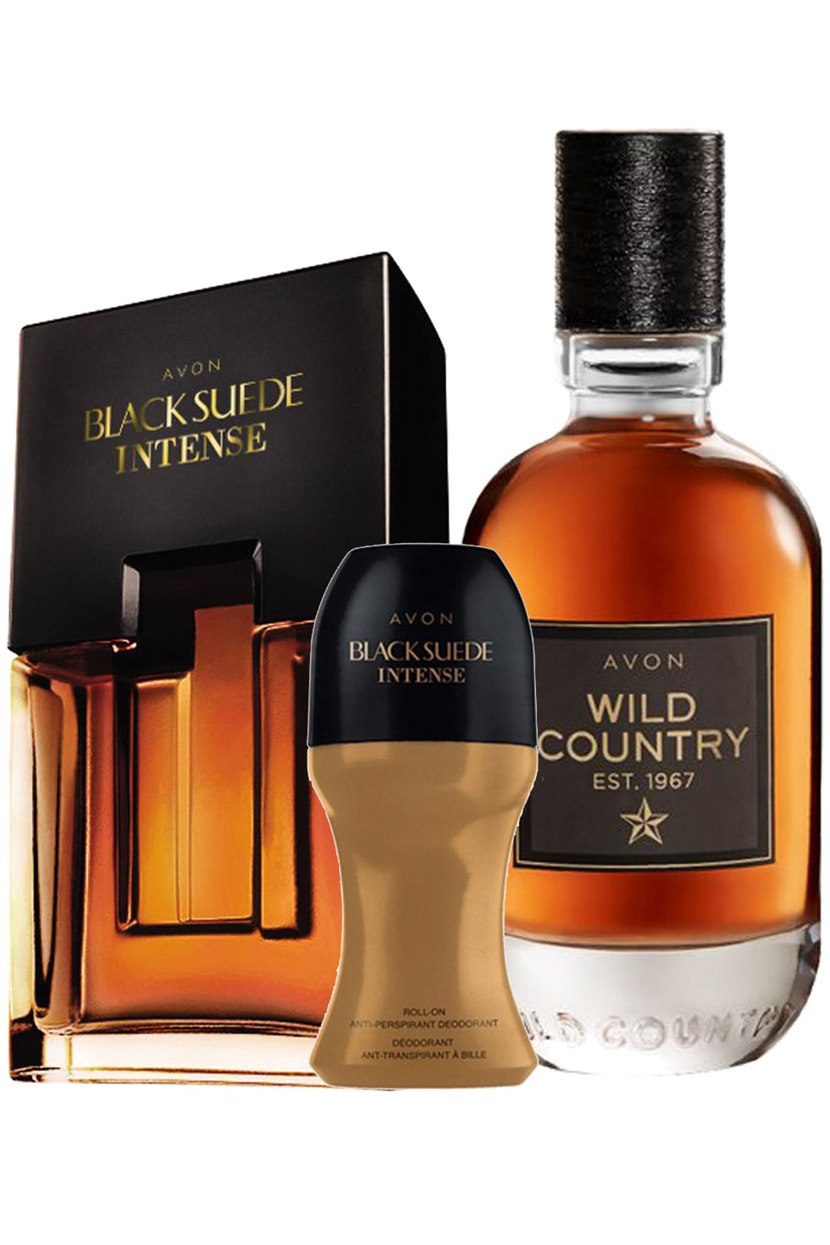 Avon Wild Country Black Suede Intense Erkek Parfüm Ve Black Suede Intense Rollon Paketi