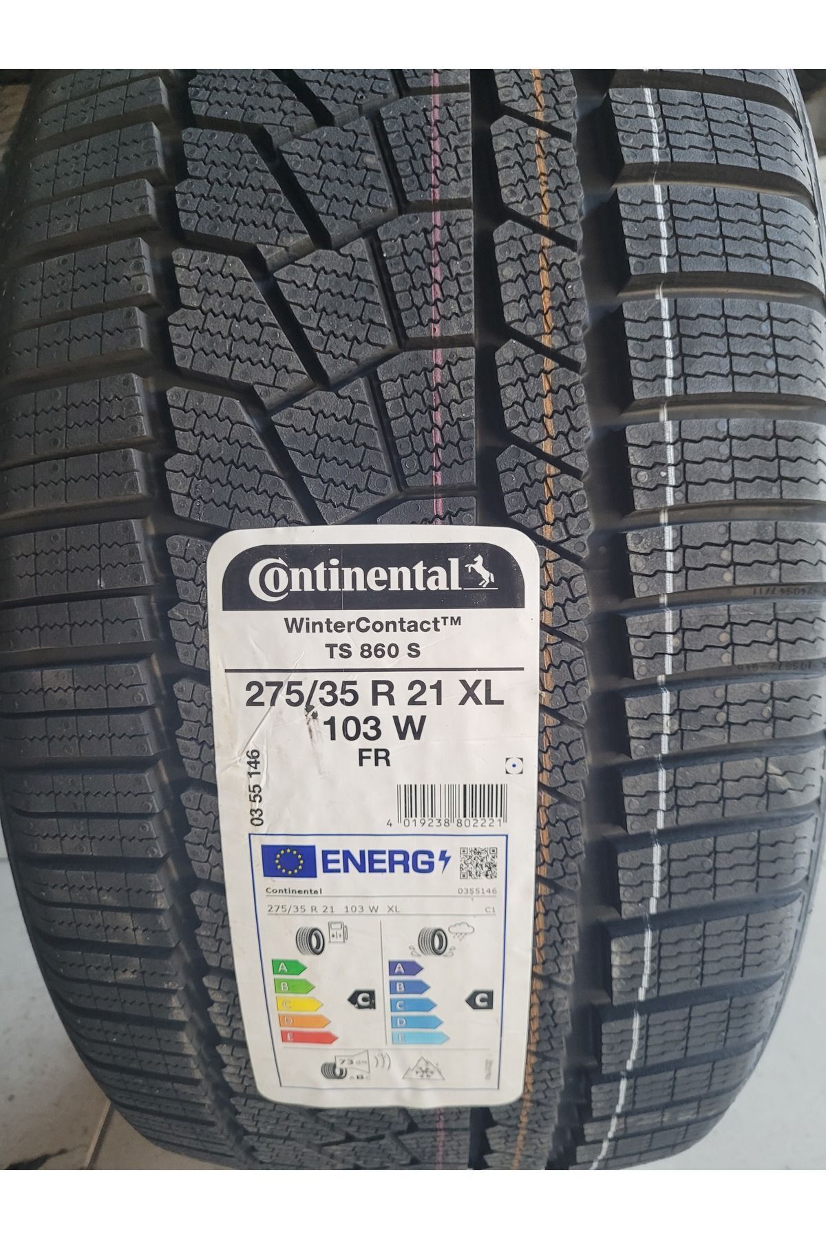 275/35r21 Winter TS860 S 103W XL Çift Olarak ( 2 Adet ) 2023 Üretim 