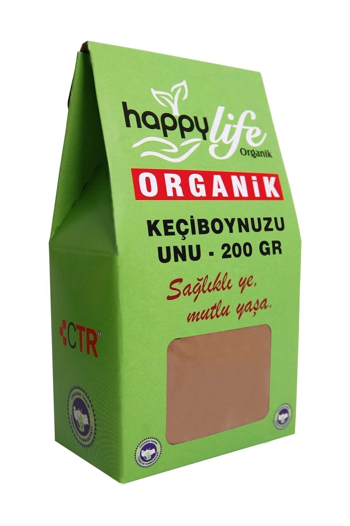 Happy Life Organik Keçi Boynuzu Unu 200 gr