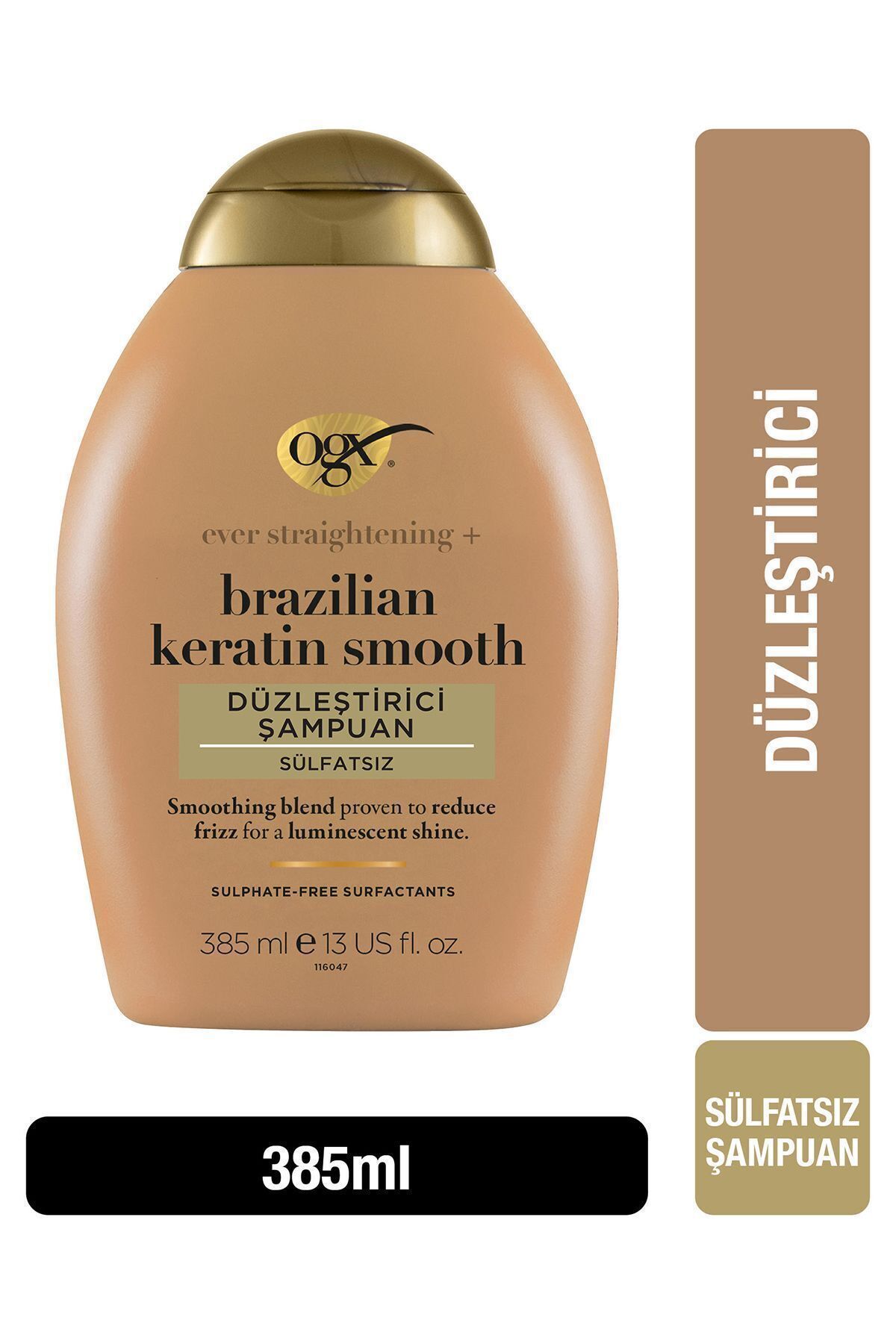 OGX Düzleştirici Brazilian Keratin Smooth Sülfatsız Şampuan 385 ml