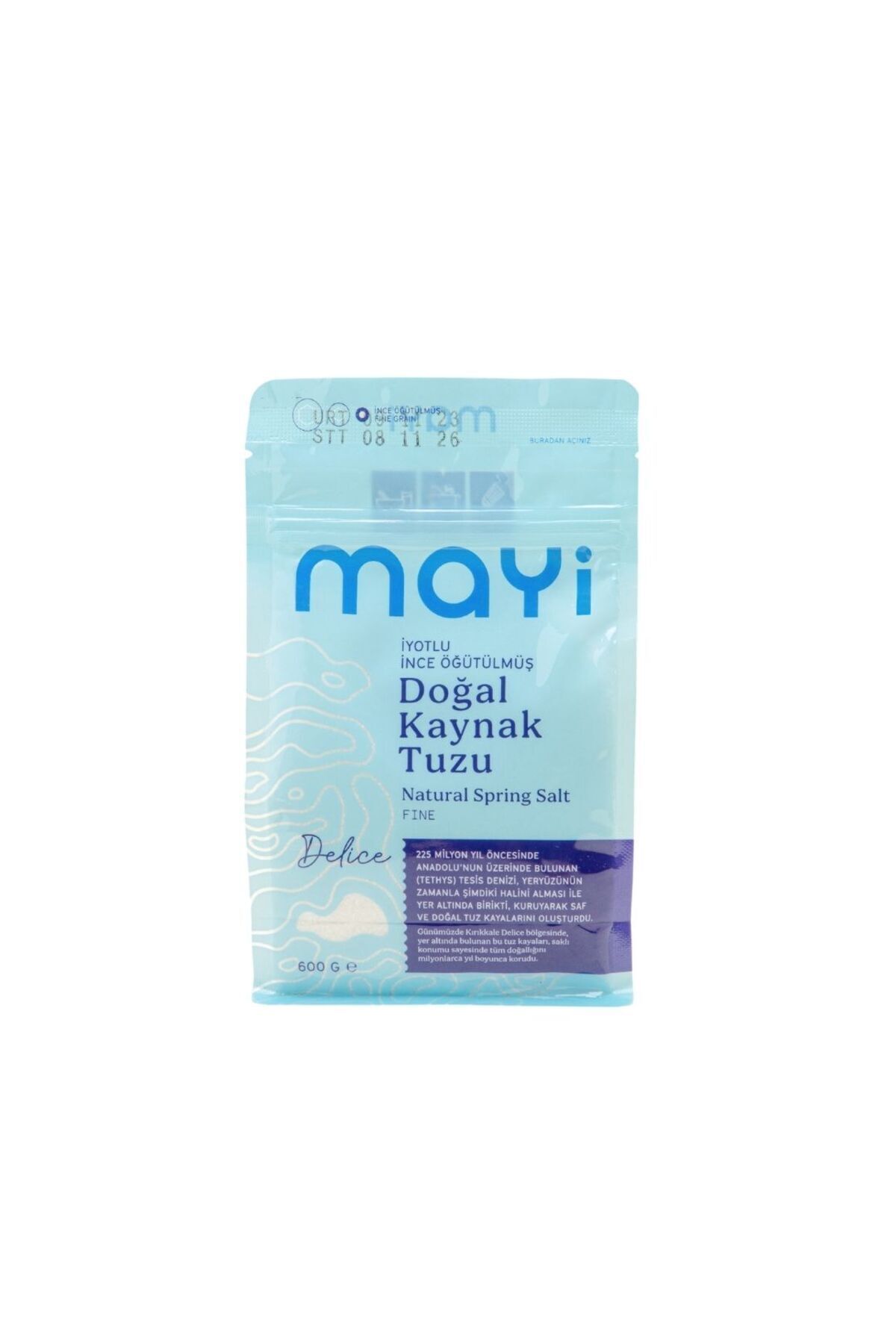 Mayi Tuz Mayi Delice Öğütülmüş Sofra Tuzu (İyot İlaveli) 600 gr