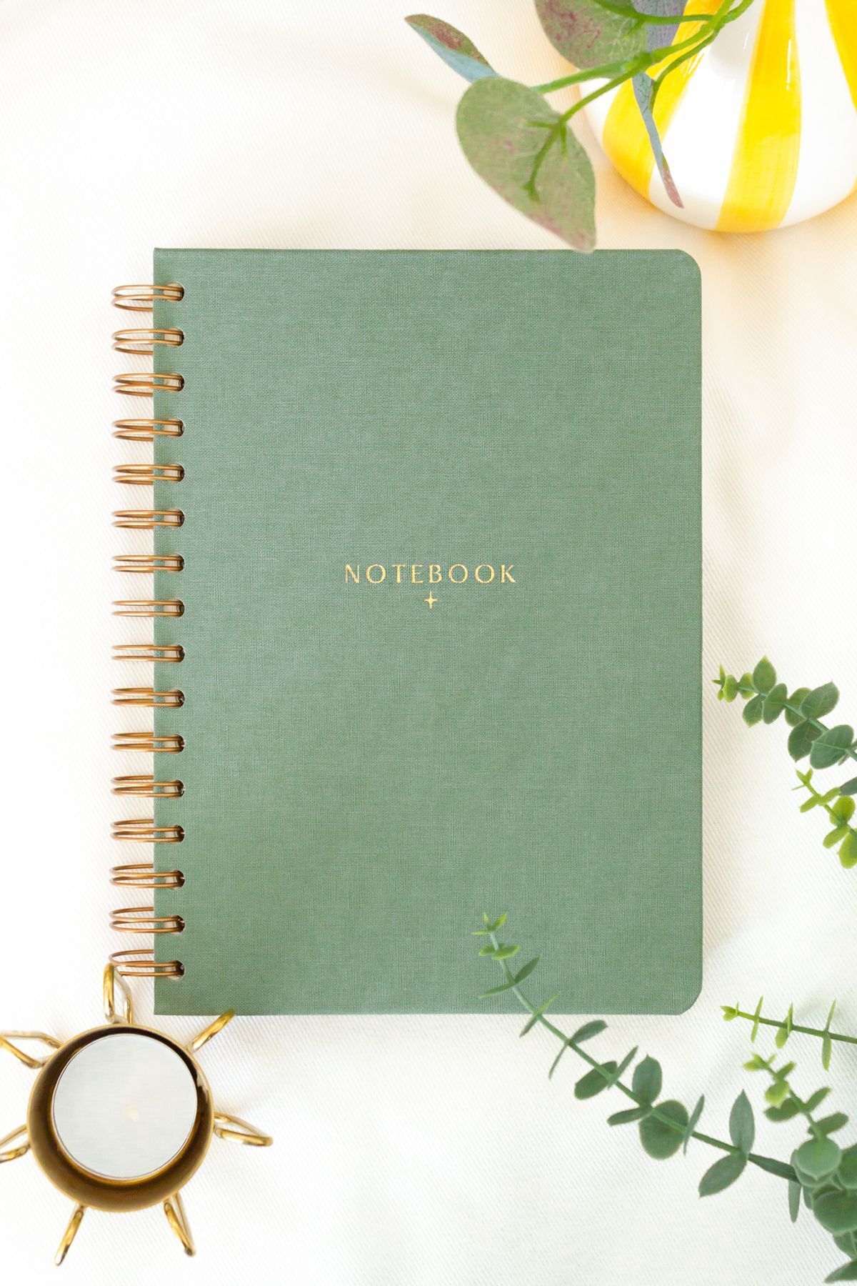 Matt Notebook A5 15x21 cm Spiralli Keten Not Defteri Yeşil