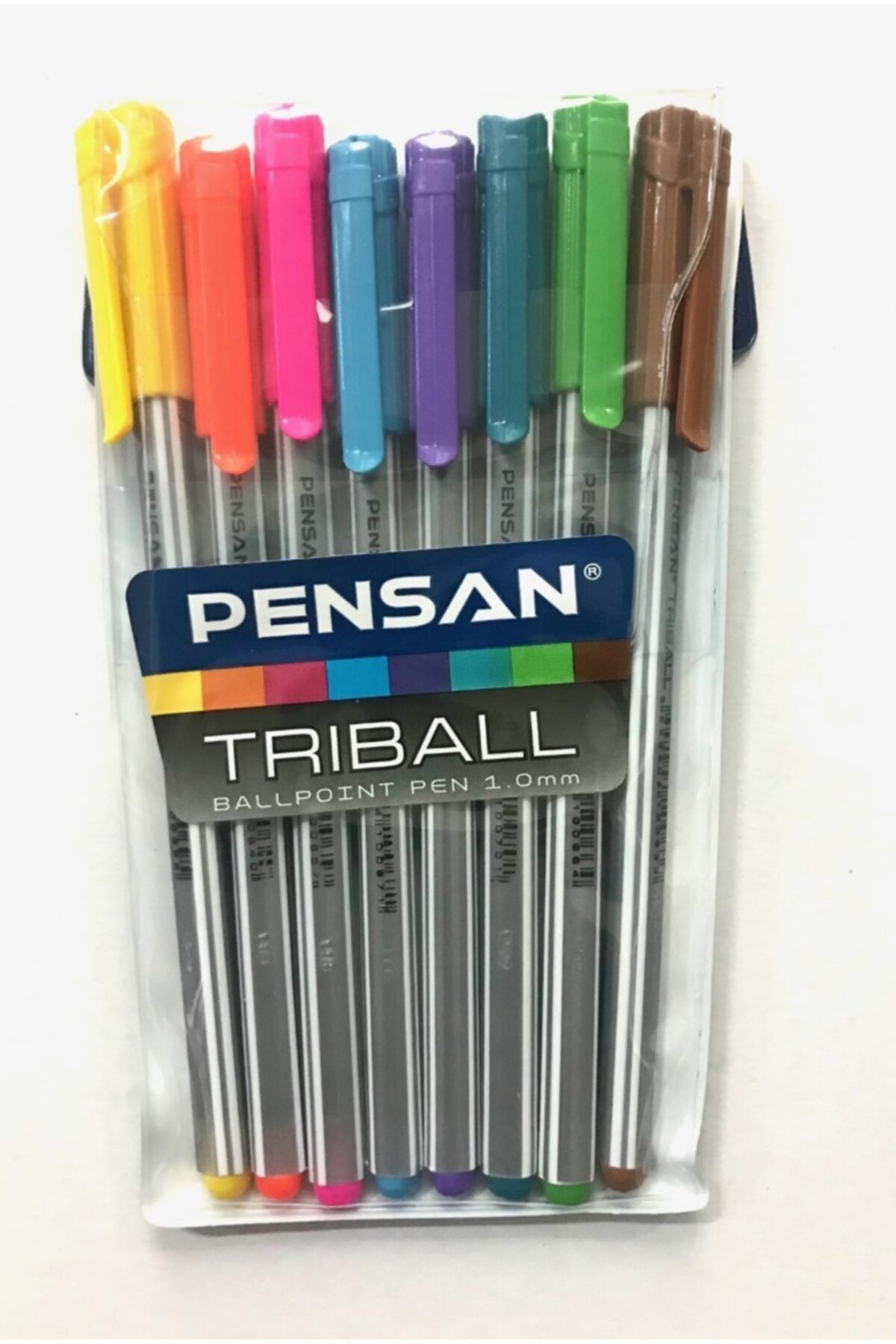 Pensan Triball Tükenmez Kalem Renkli 8'li Vakumlu - Pe01003tkrk08