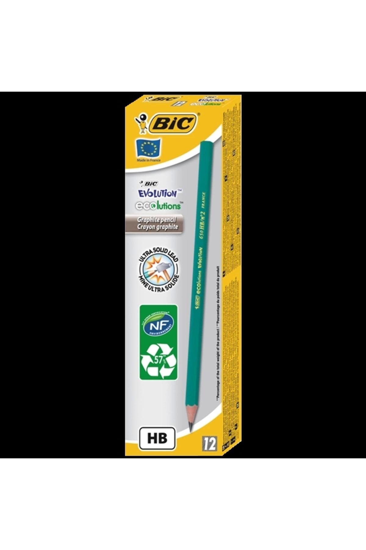 Bic Eco Evolution 650 Hb Kurşun Kalem 12'li Kutu / 880311