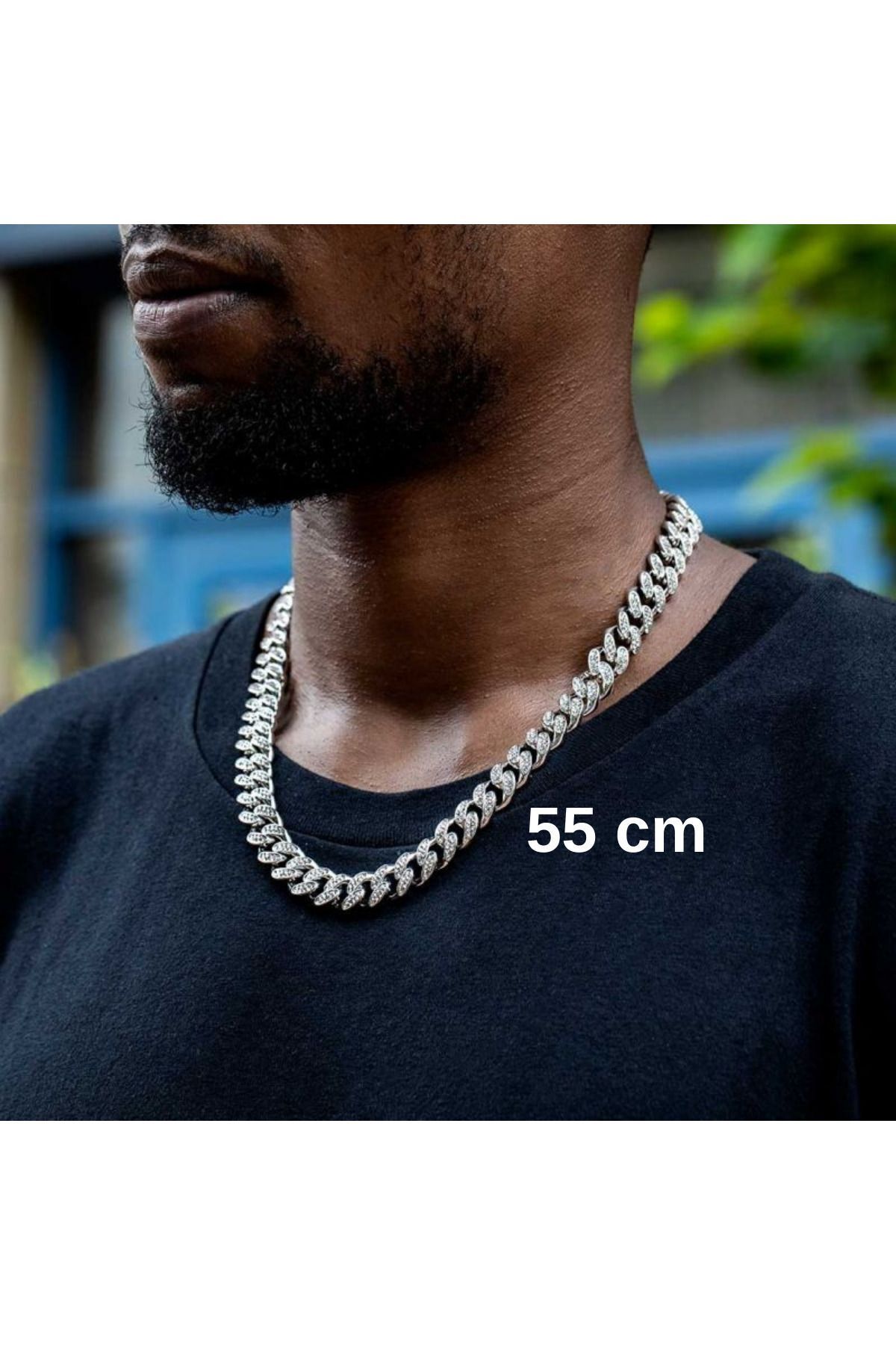 Çeko Chain Cuban Chain Zincir Gold/silver Kolye