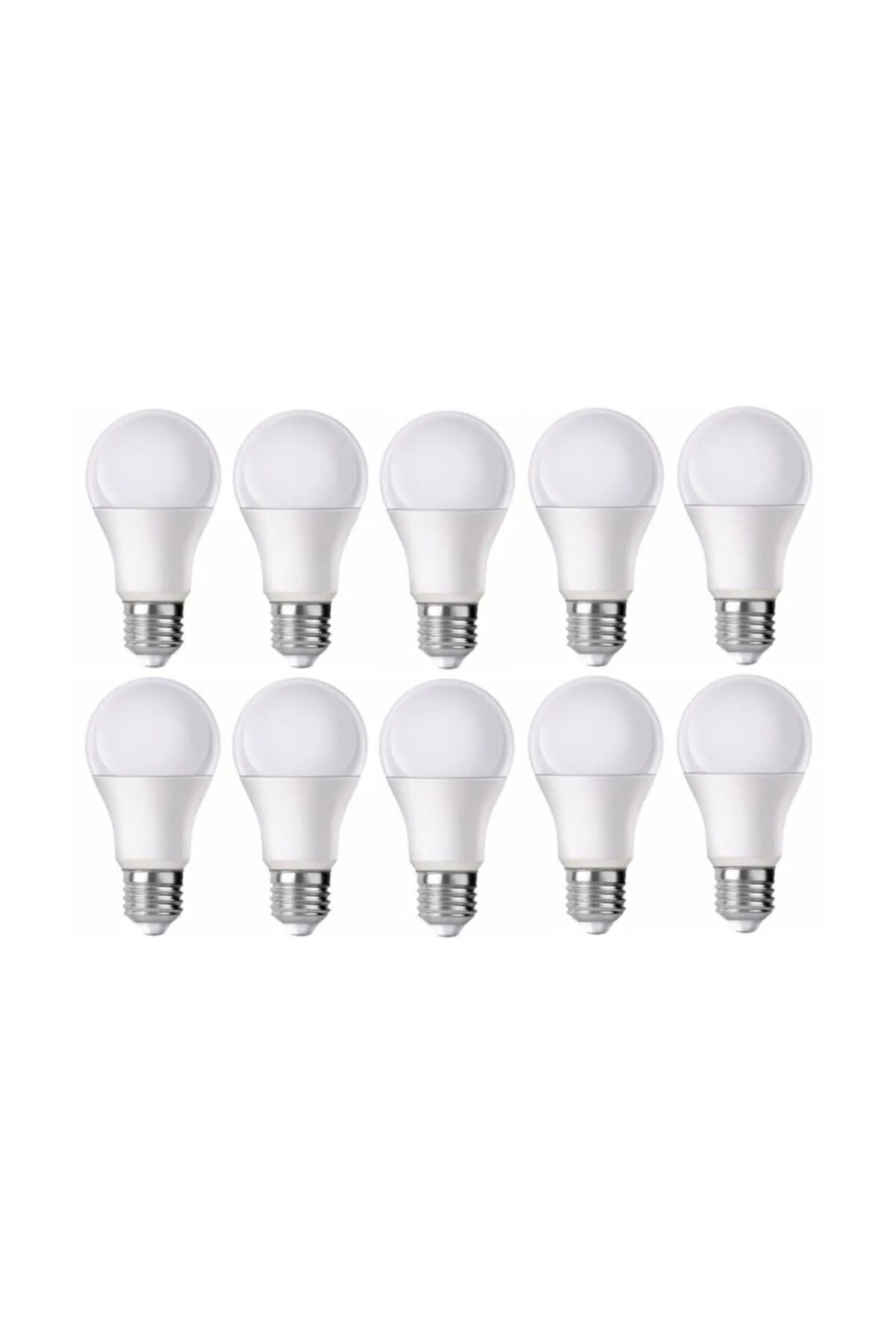 Edison Led Ampul Beyaz Renk 9 Watt Tasarruflu 10 Lu Paket