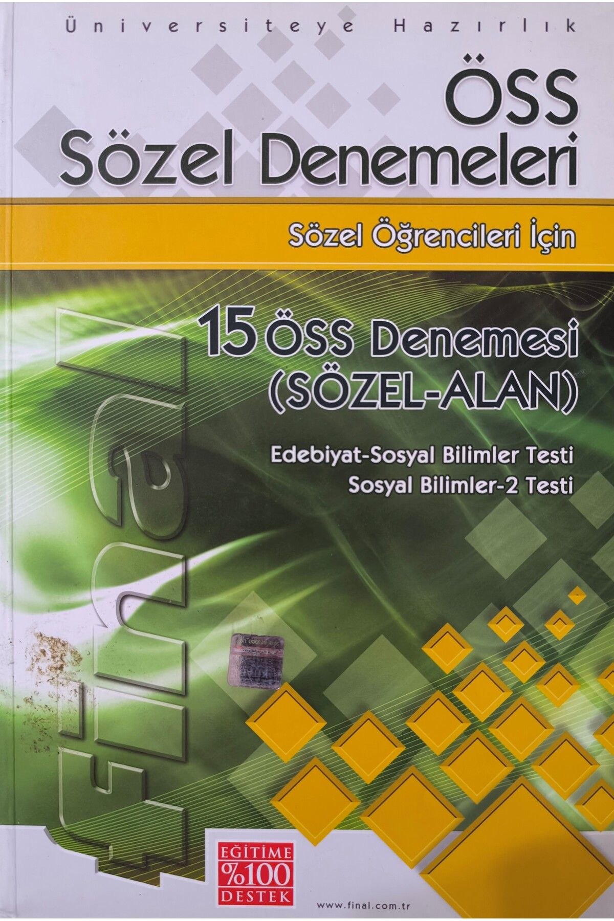 Final Yayınları ÖSS SÖZEL DENEMELERİ 15 ÖSS DENEMESİ  (SÖZEL-ALAN)