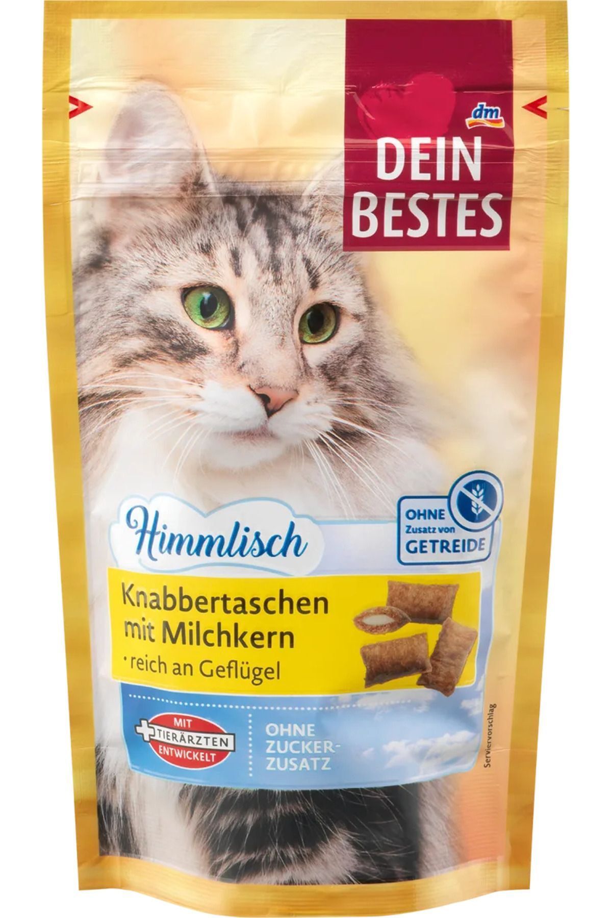 DM Dein Bestes- Alman Kalitesi- Kedi Ödül Maması- 50gr. Süt dolgulu kümes hayvanlı