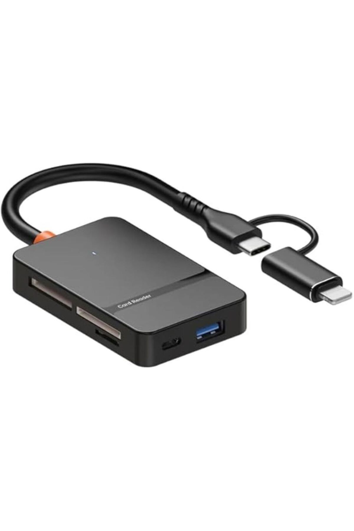 Coverzone Çoklayıcı Adaptör 8 in 1 Lightning/Type-c To USB A,SD TF MS/Macbook uyumlu Çevirici Adaptör ADS-315