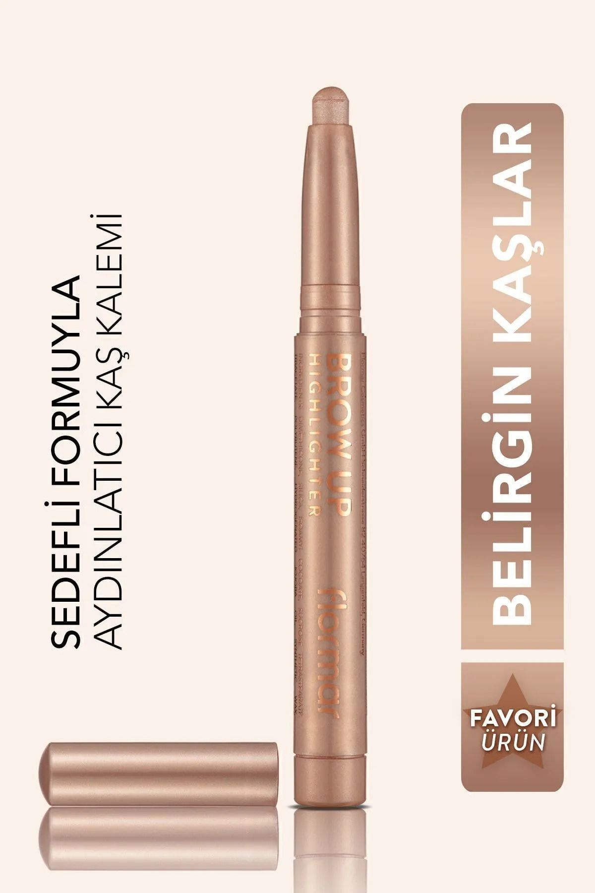 GRATİS Flor-Mar - Aydınlatıcı Asansörlü Kalem Stick Uçuk Kahve - Brow Up Highlighter