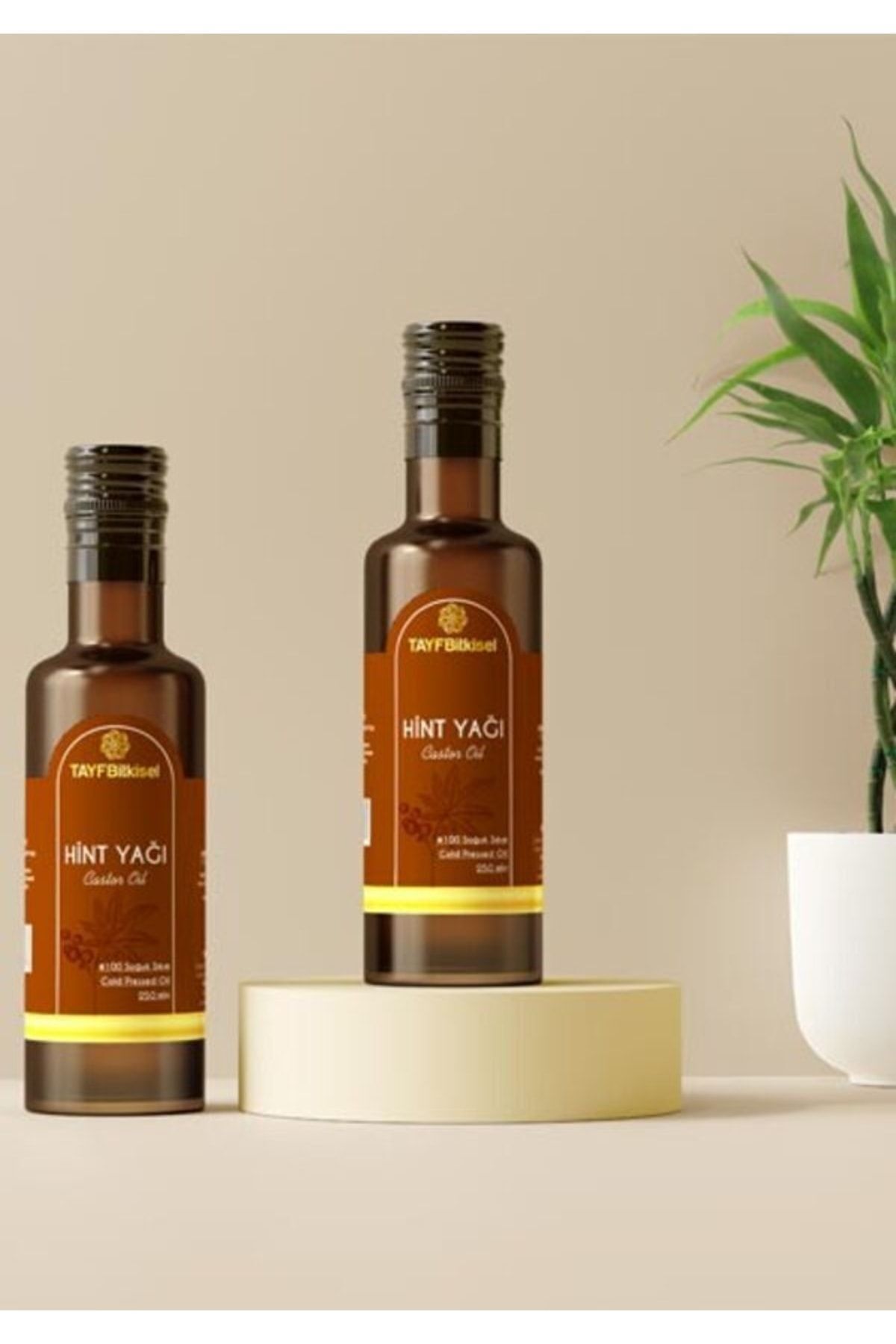 tayf bitkisel Soğuk Sıkım Hint Yağı (%100 Saf) 250 Ml.
