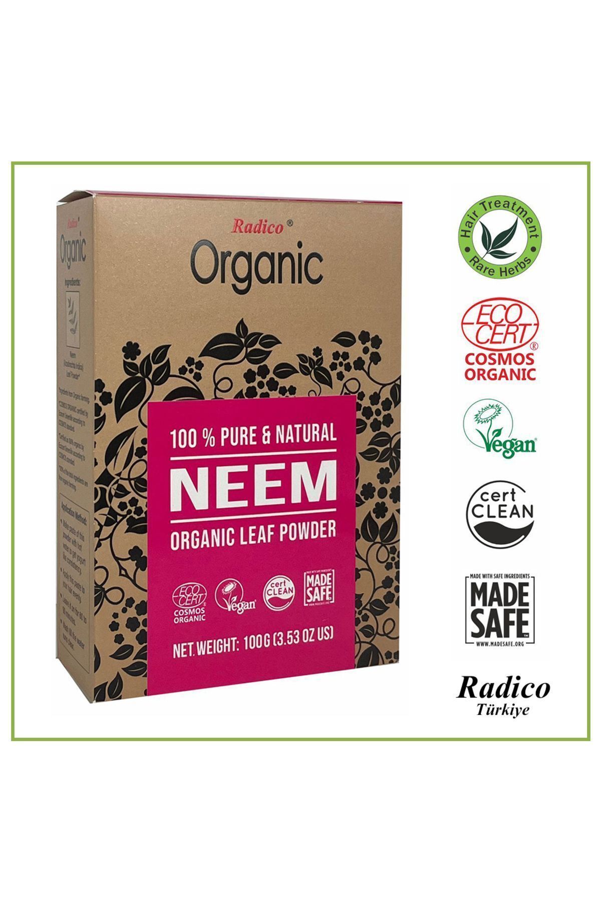 radico Radıco Organik Neem Tozu 100 Gr