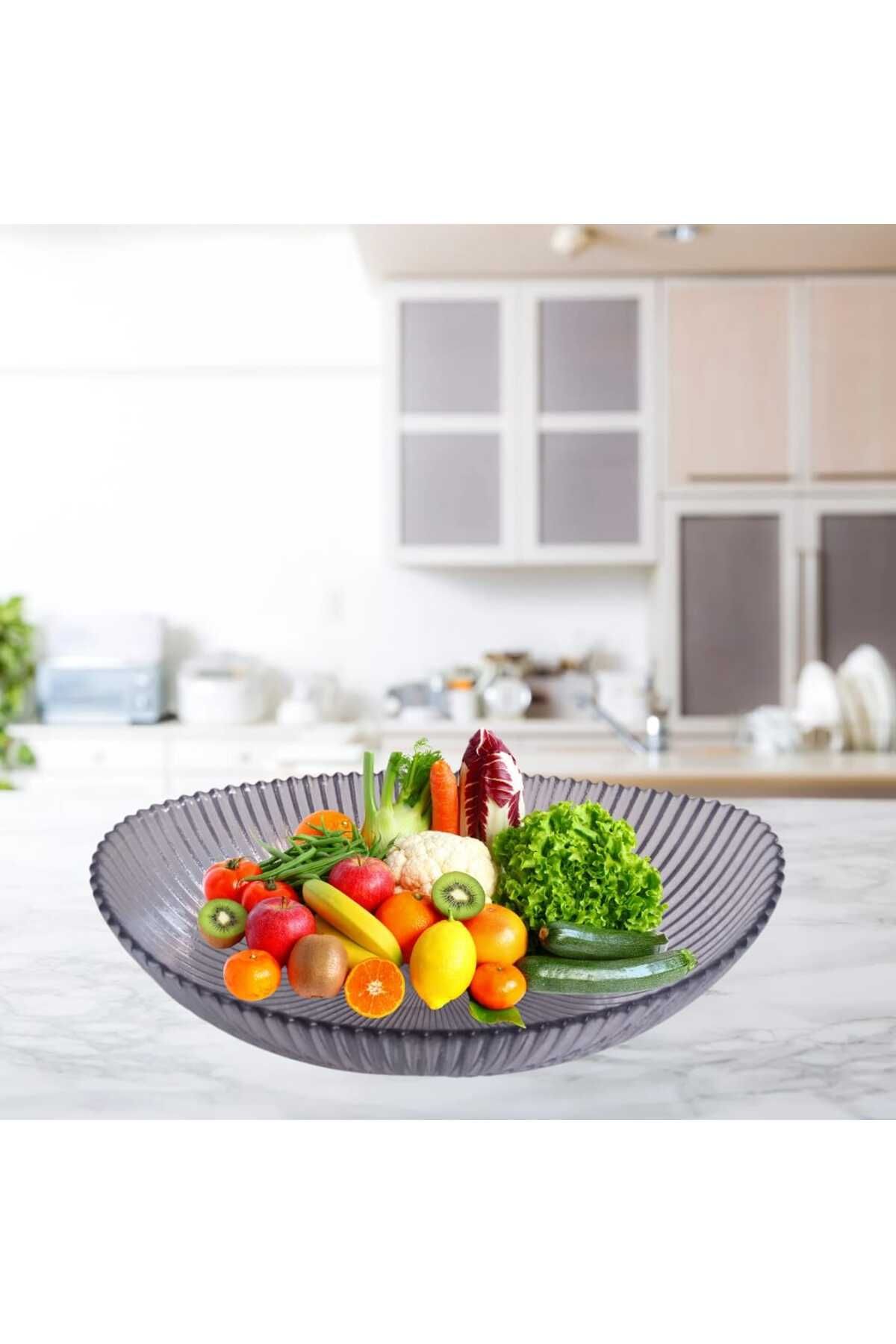 CAM Kayık Tabak Cam bu 3'lü Set 21x13 cm