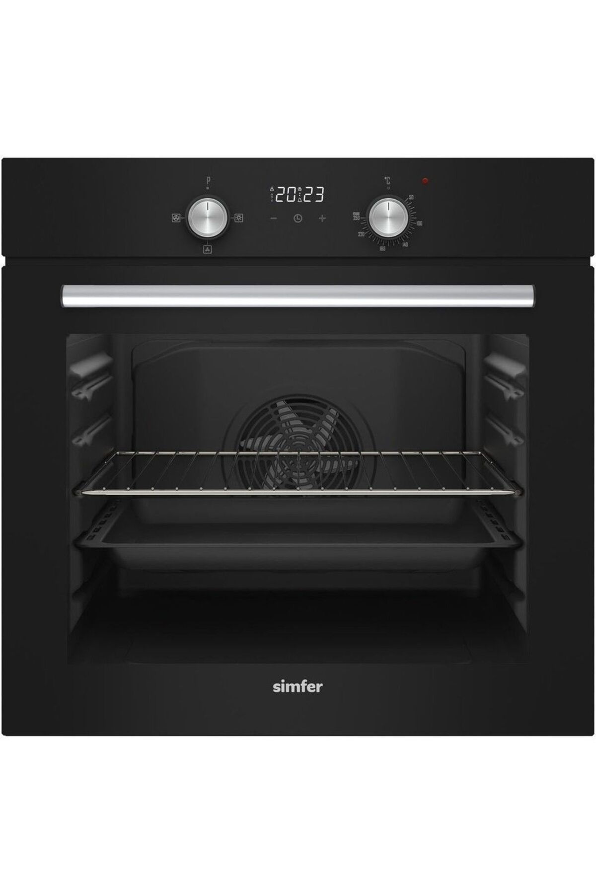 Simfer SB8203 4 Programlı Siyah Cam Power Turbo Ankastre Fırın