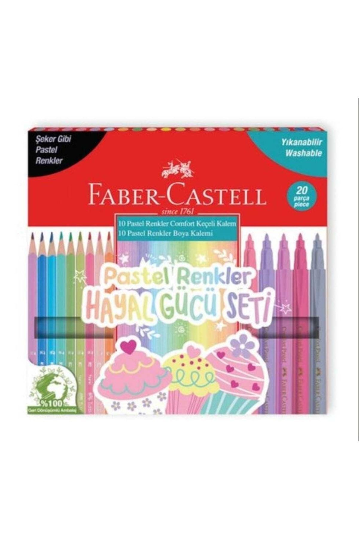 Faber-Castell Pastel Renkler Hayal Gücü Seti 20`Li