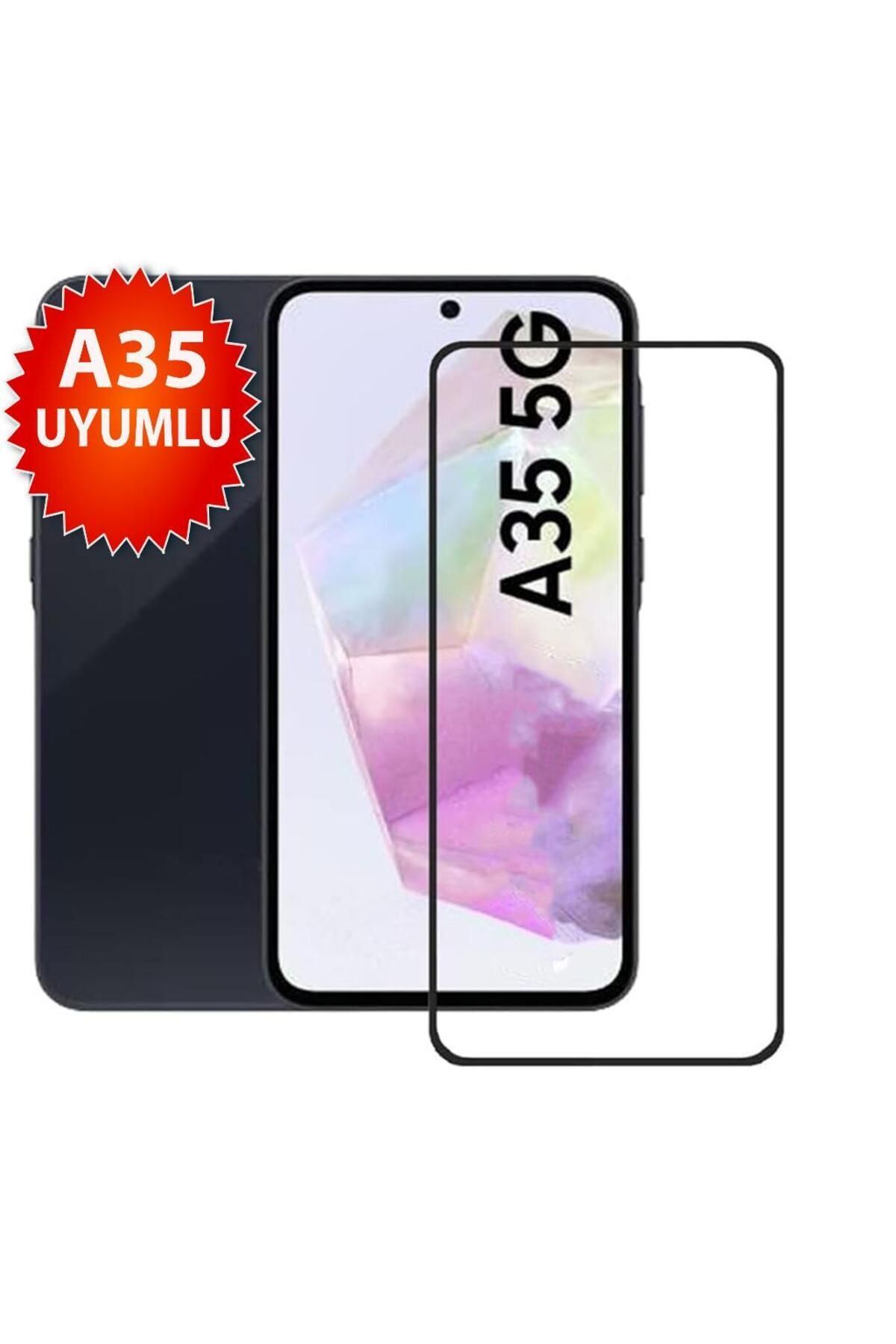 3GEN CASE Samsung Galaxy A35 Uyumlu Anti-Statik 9H Cam Ekran Koruyucu 3D