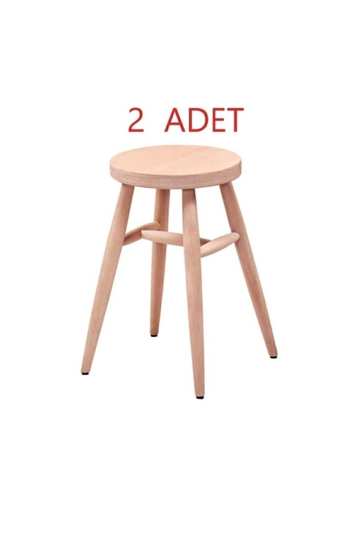 Genel Markalar Ahşap Tabure Hamtabure 45cm 2 Adet