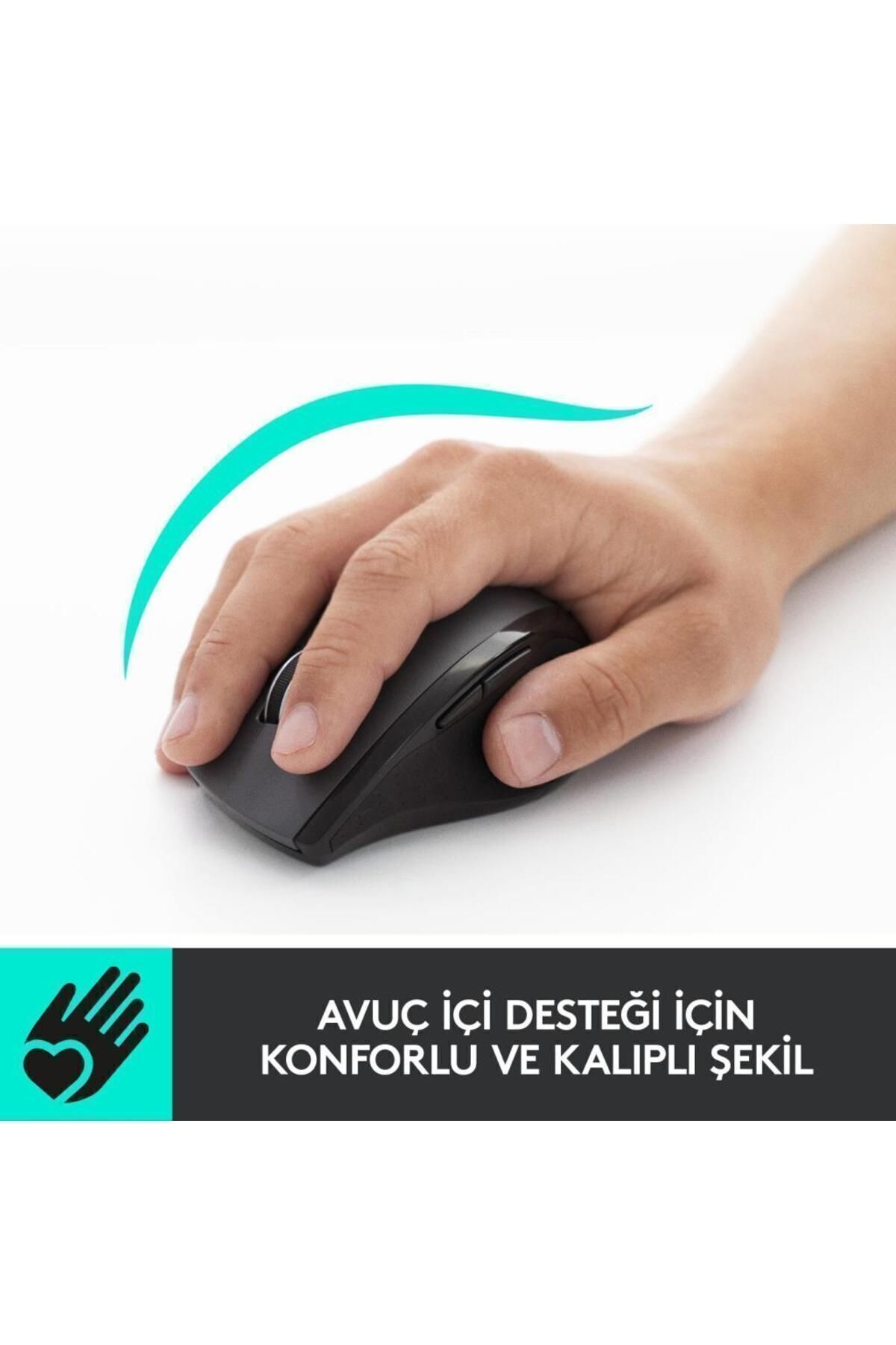 logitech M705 Mouse Marathon Kablosuz 1000 DPI Siyah