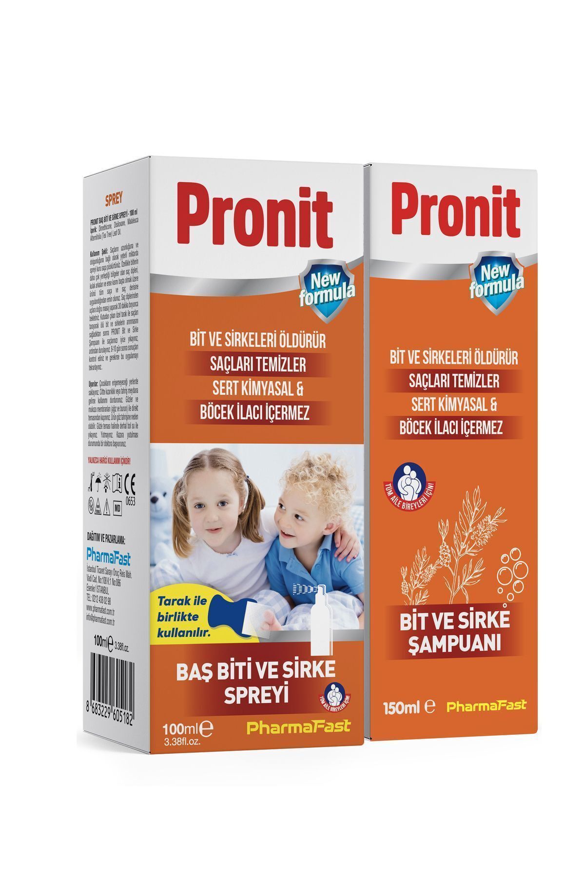 Pharma Fast Pronit Bit Set - Sprey 100ml Bit Şampuanı 150 ml