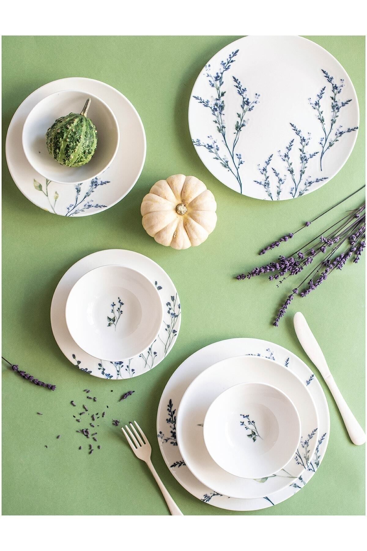 ChiChi HOME Lavender 6 Kişilik 24 Parça Porselen Yemek Seti