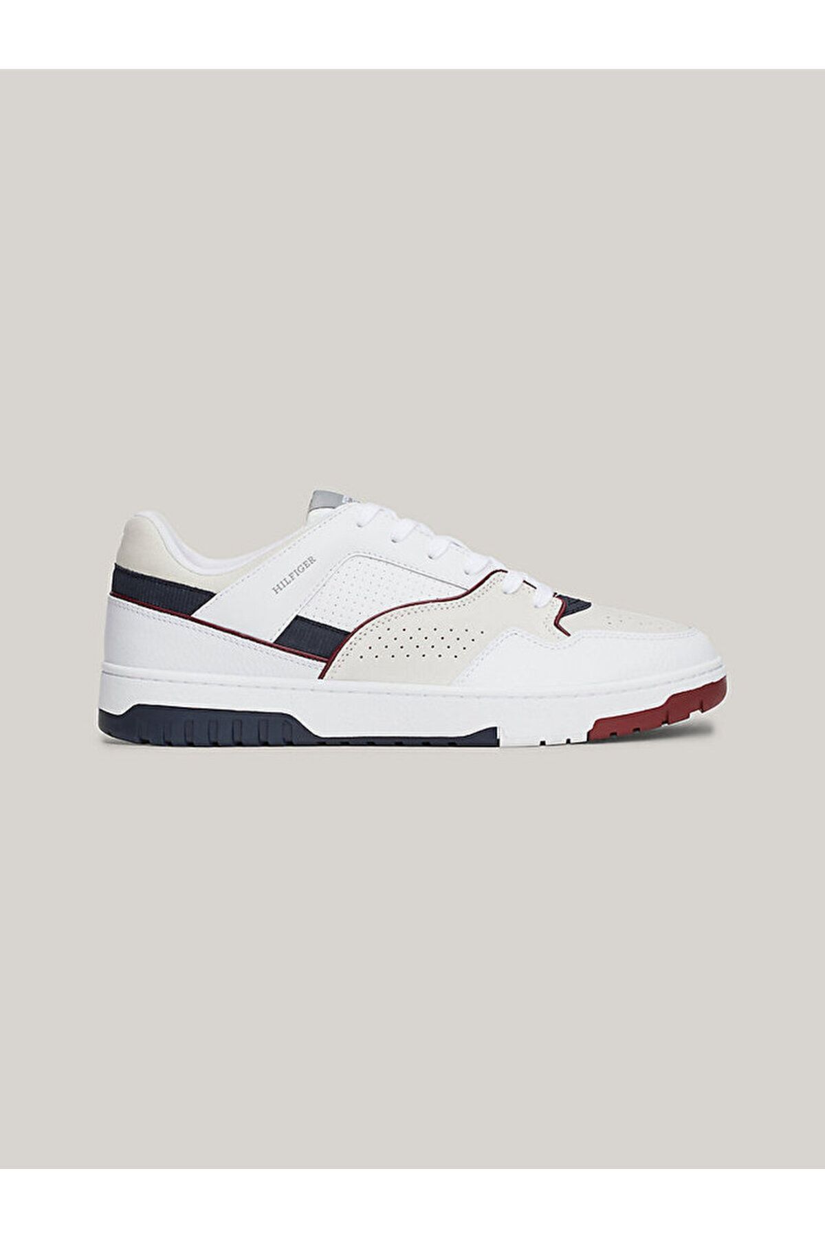 Tommy Hilfiger Erkek Marka Logolu Rahat Taban Beyaz Sneaker FM0FM05211-YBS