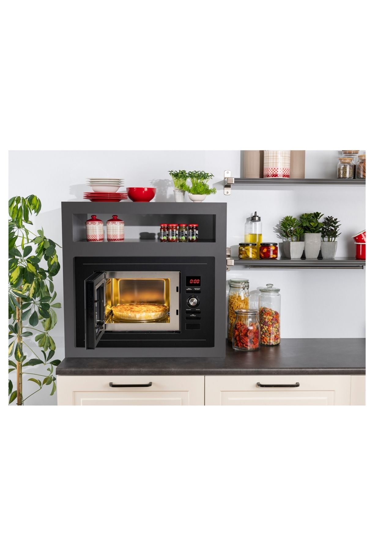 VESTEL AMD-2011 S 1000 W 20 lt Ankastre Mikrodalga Fırın
