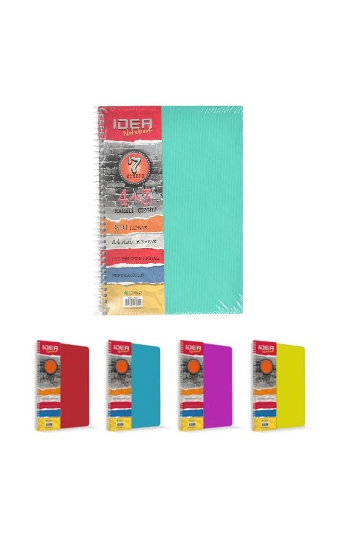 ÇINAR 4+3 7 KONULU DEFTER 210 YP.