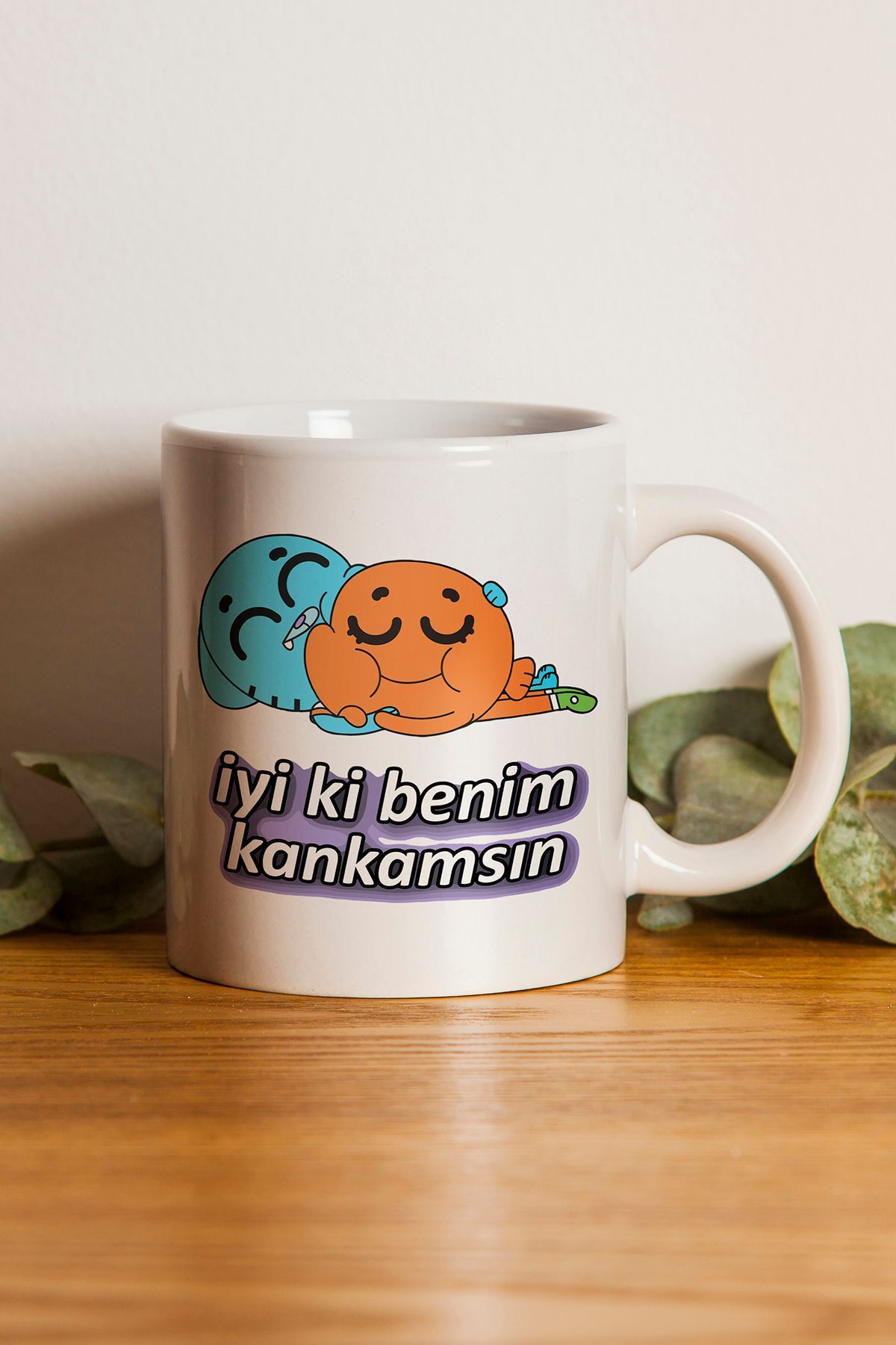 gavebutik "İyiki Benim Kankamsın" Baskılı Hediyelik Kupa Bardak