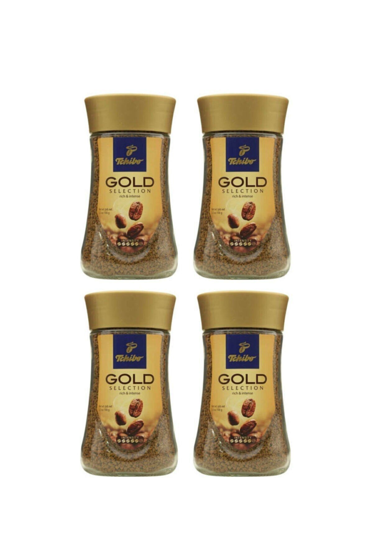 Tchibo Gold Selection Granürlü Kahve Cam Kavanoz 100 Gr 4'lu Set