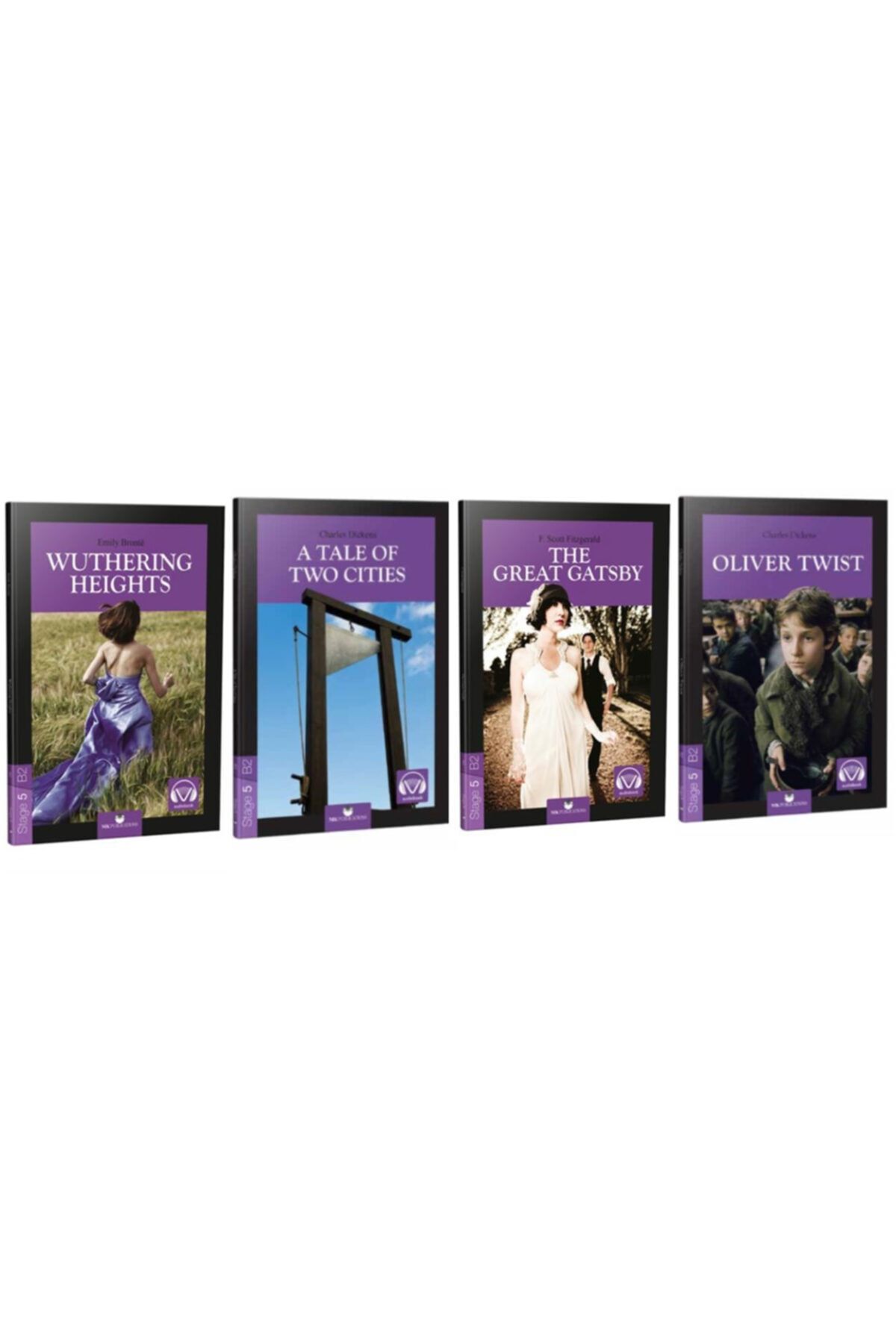 MK Publications İngilizce Hikaye Kitabı Seti Stage 5 4 Kitap ve Ses Dosyaları Kelime Kartı