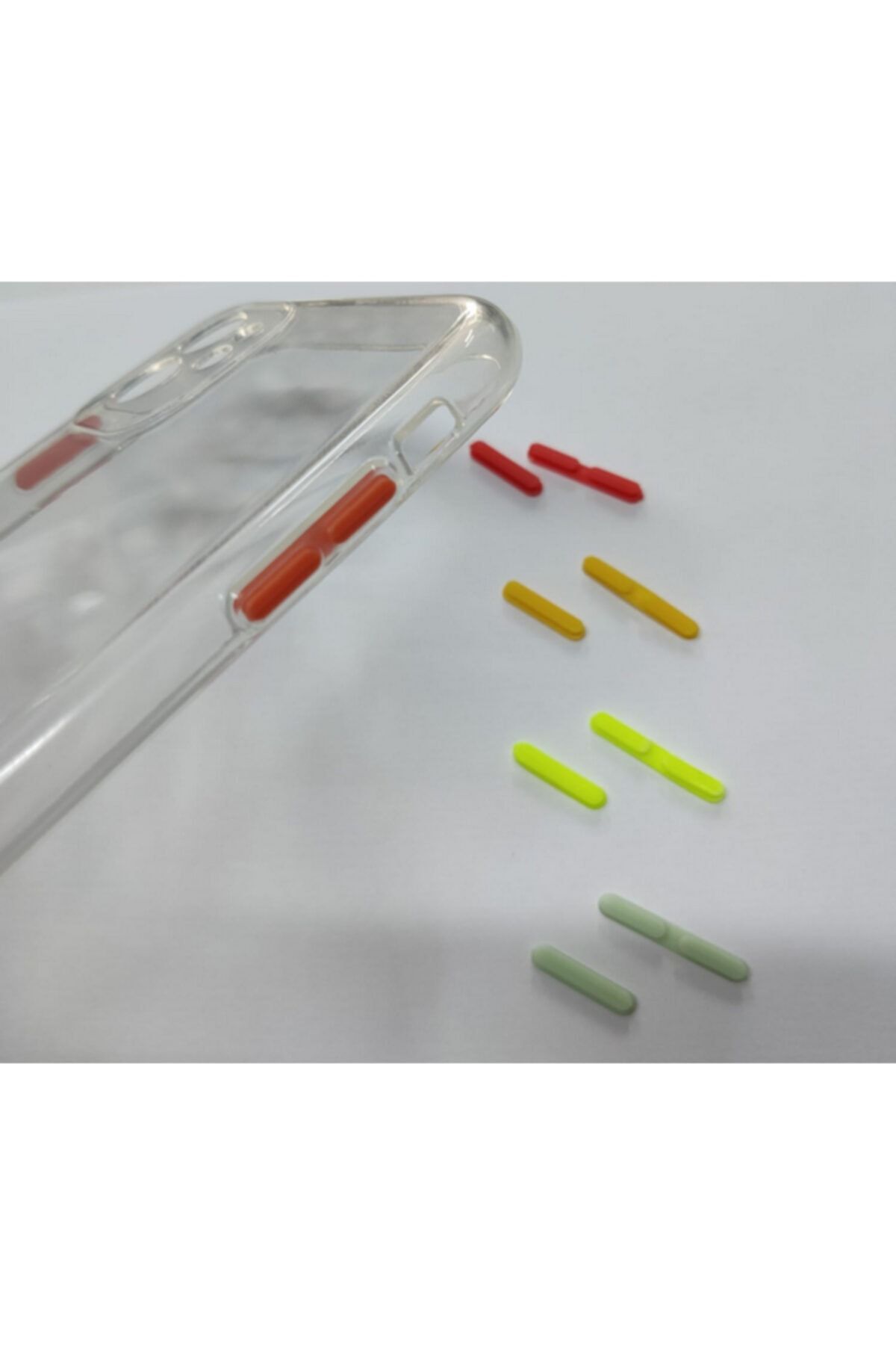 Dijimedia Iphone 11 Uyumlu Şeffaf Silikon Kılıf - Tuş Takımları Renkli Ve Değiştirilebilir.