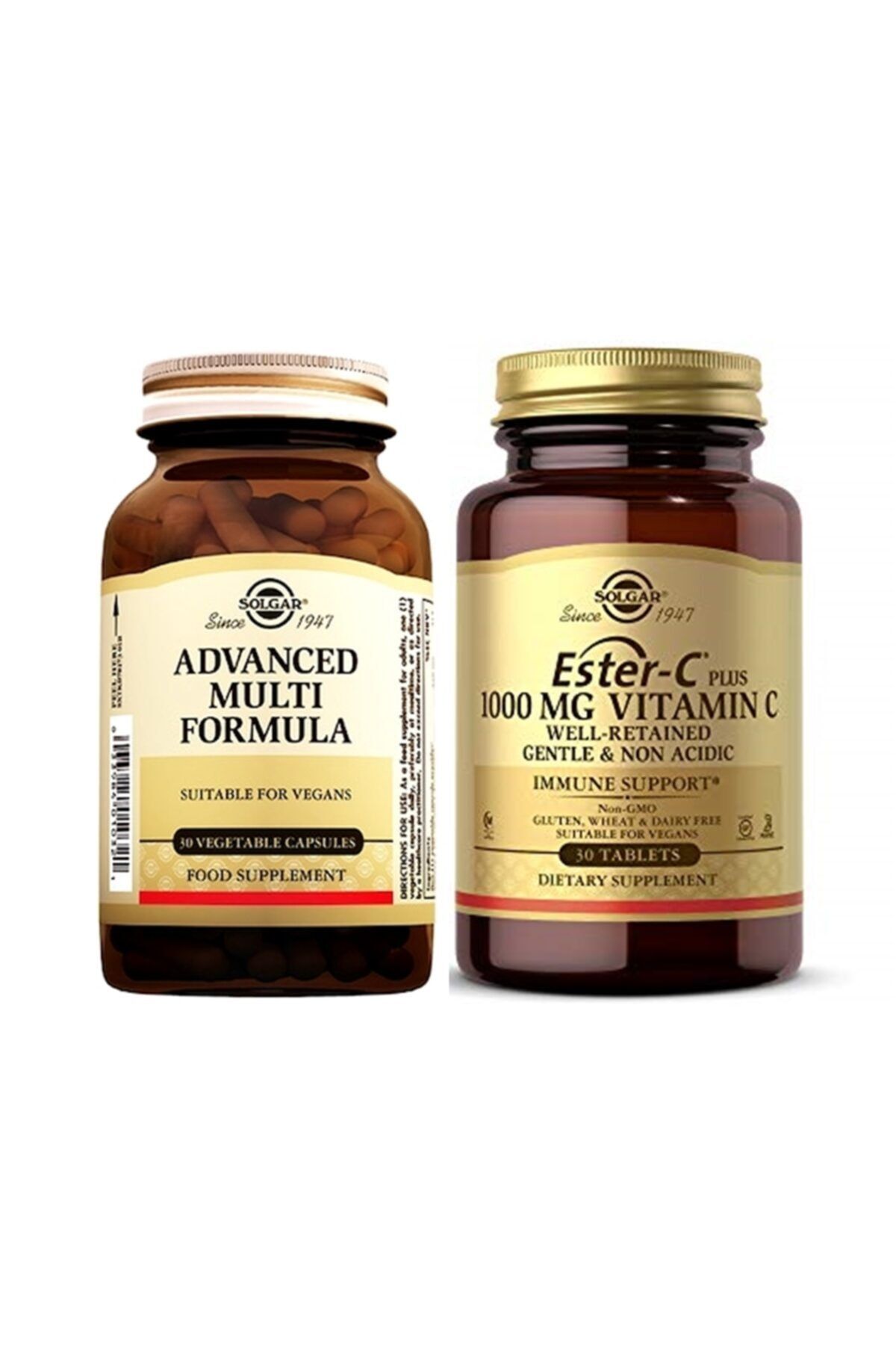 Solgar Advanced Multi (antioxidant) Formula 30 Kapsül+ Ester-c Plus 1000 Mg 30 Tablet