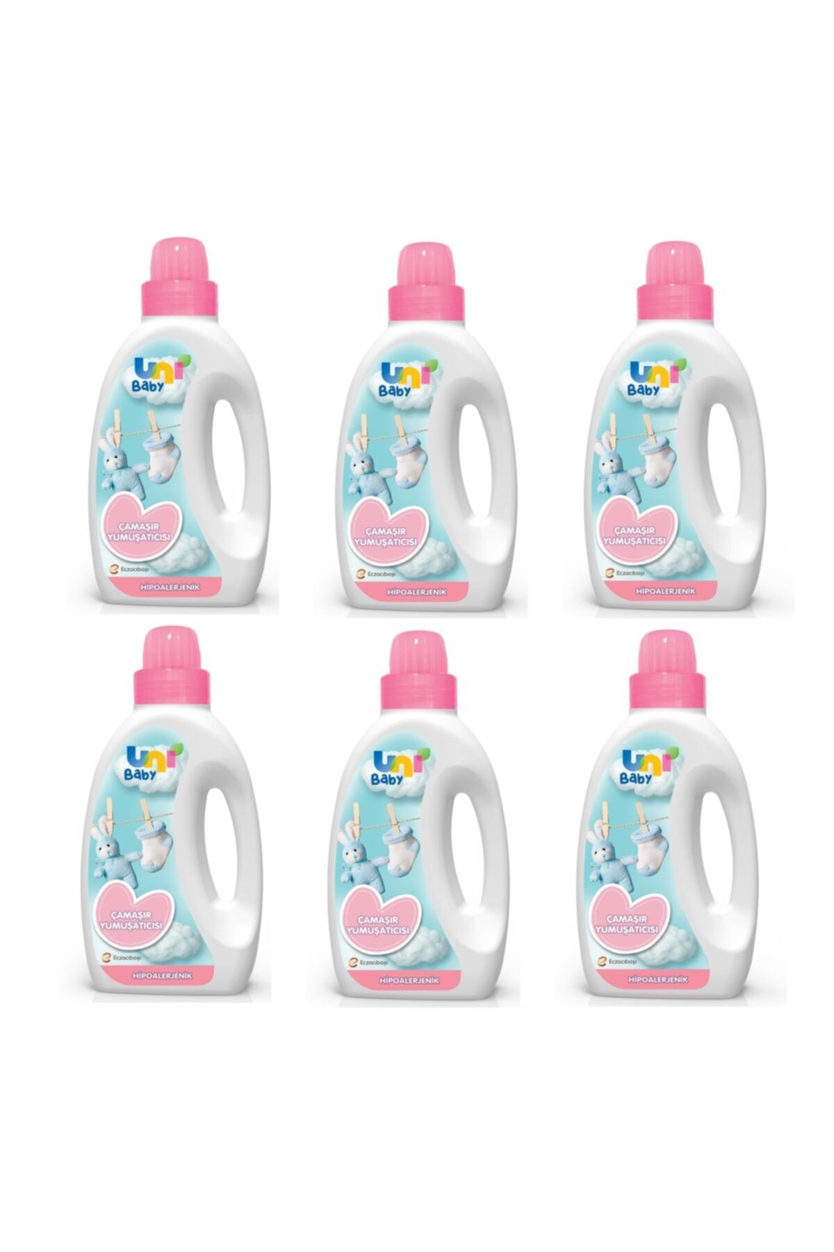 Uni Baby Aktif Çamaşır Yumuşatıcı 1500 ml 6 Adet