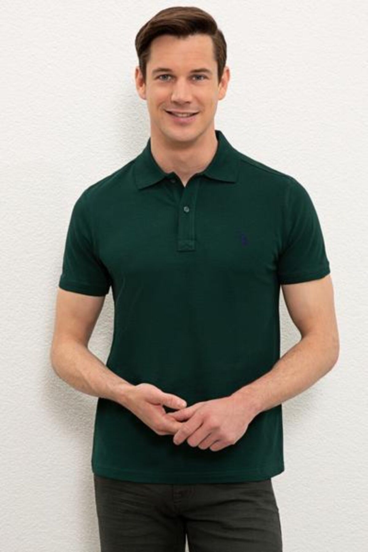 U.S. Polo Assn. Erkek Koyu Yeşil T-shirt