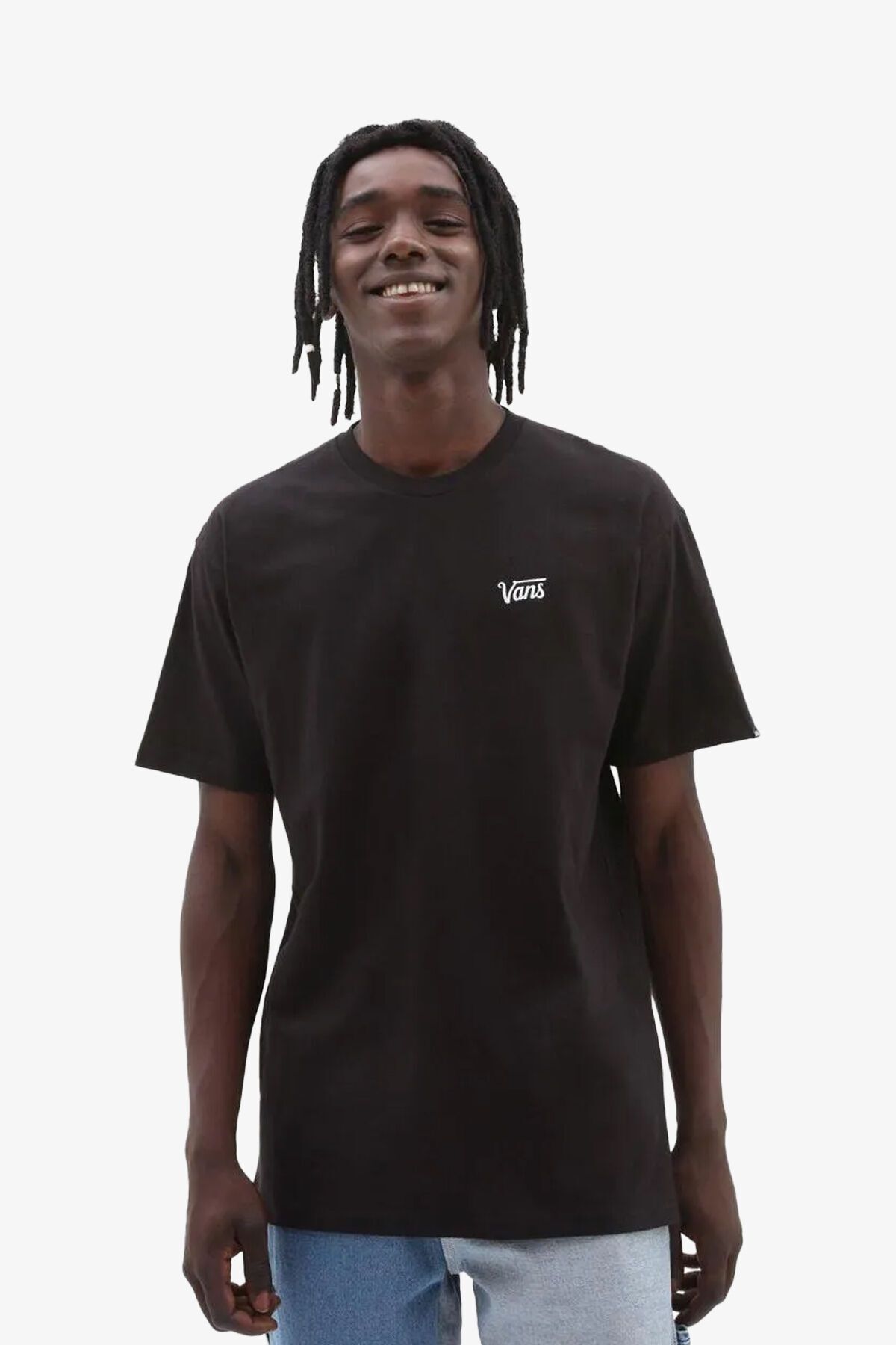 Vans Mini Script Tee-b Erkek Siyah T-shirt Vn0a7y3sblk1
