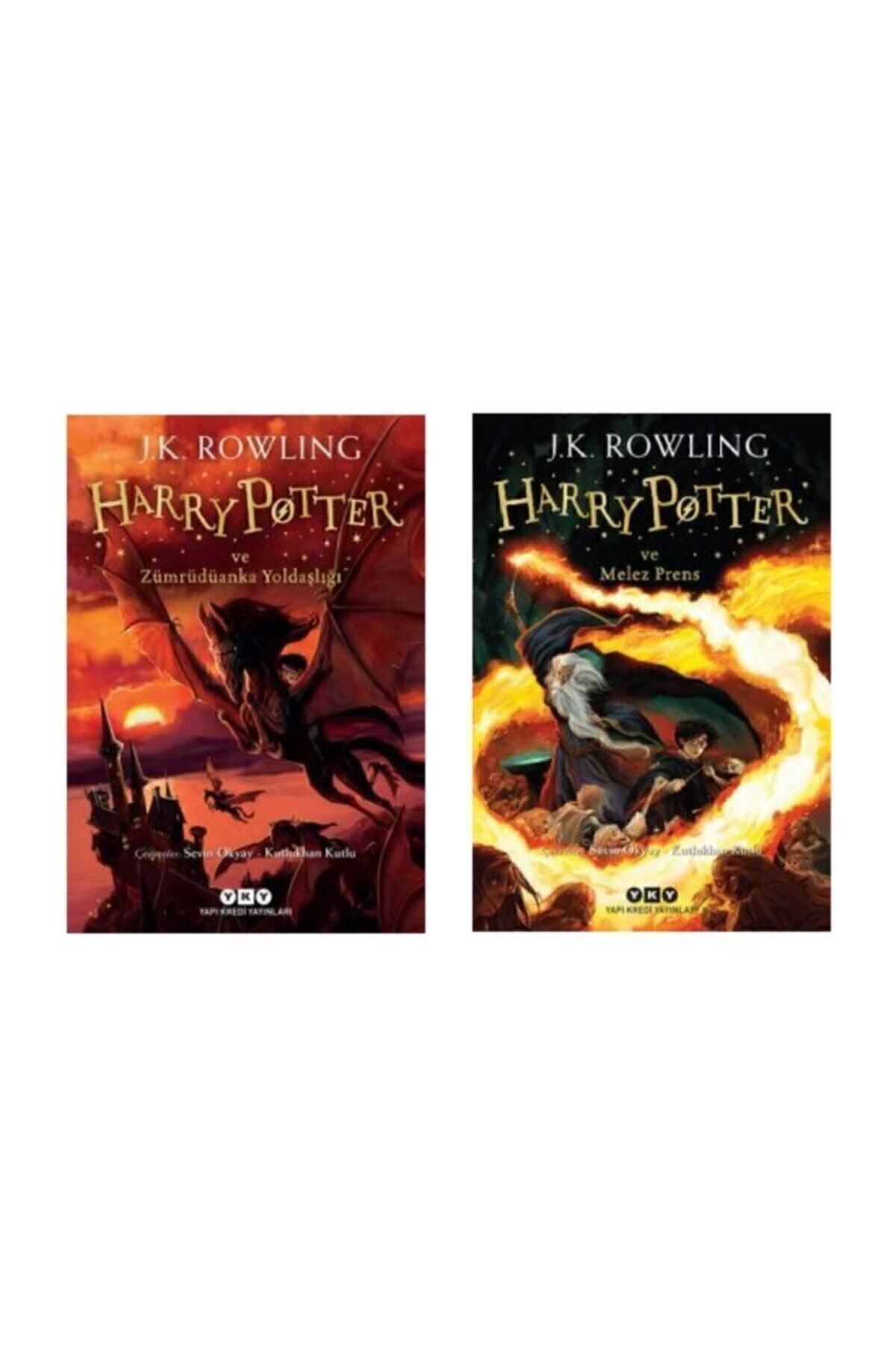 Yapı Kredi Yayınları Harry Potter Serisi 5. Ve 6. Kitaplar 2 Kitap Set - Zümrüdüanka Yoldaşlığı - Melez Prens