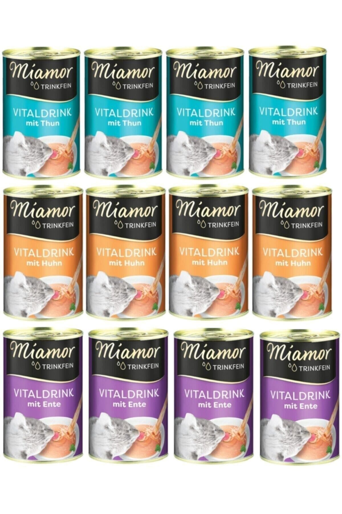 Miamor 3 Çeşit Kedi Çorbası 135 ml X 12 Adet