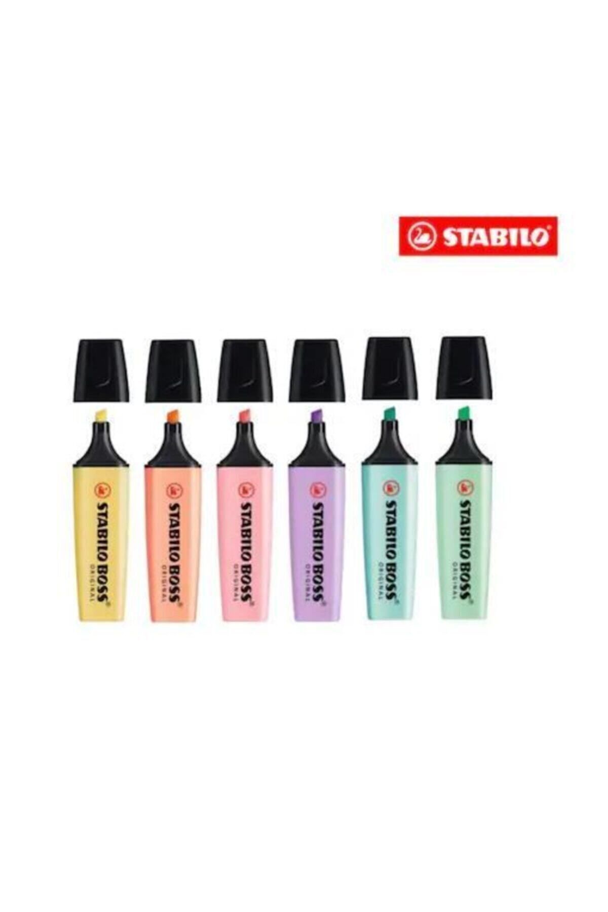 Stabilo Boss Original Pastel Renkler 6'lı Set