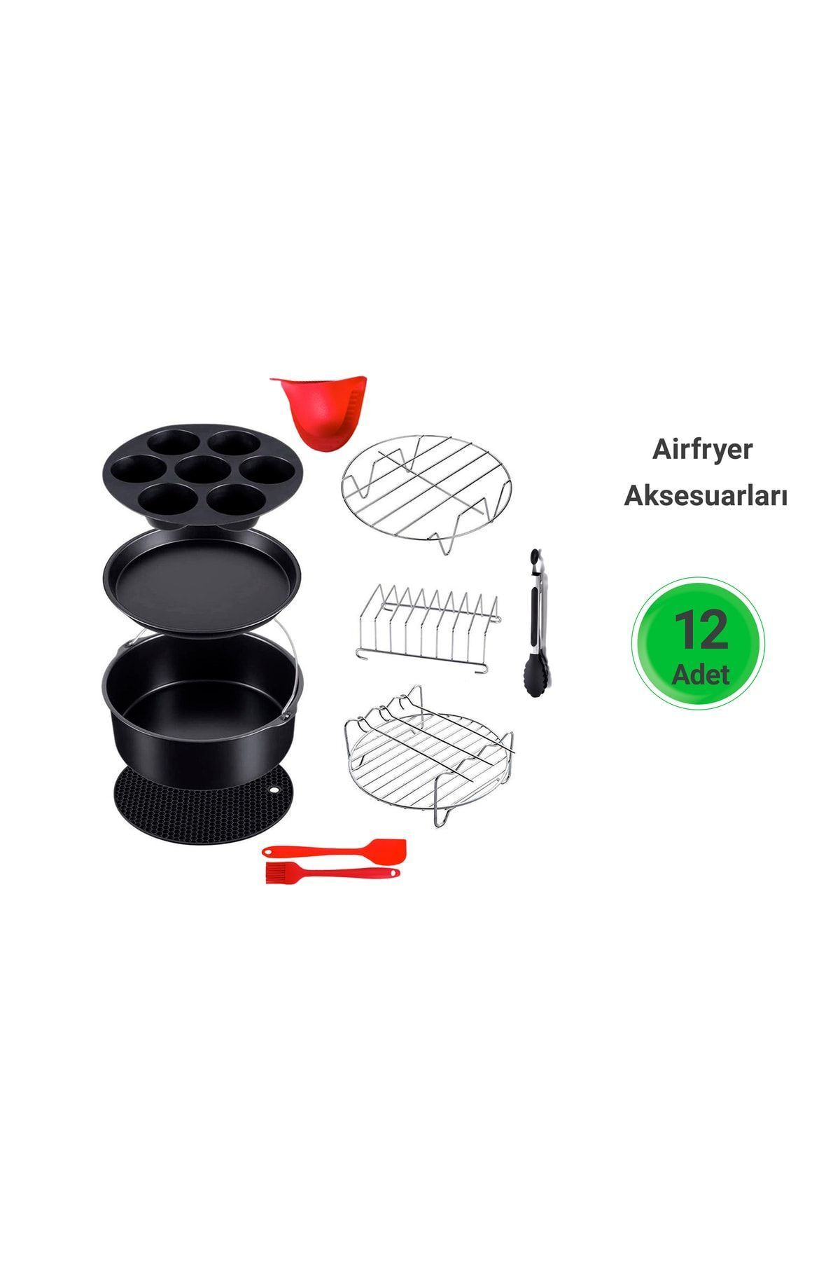 Wiami 12 Parça Airfryer Aksesuar Seti