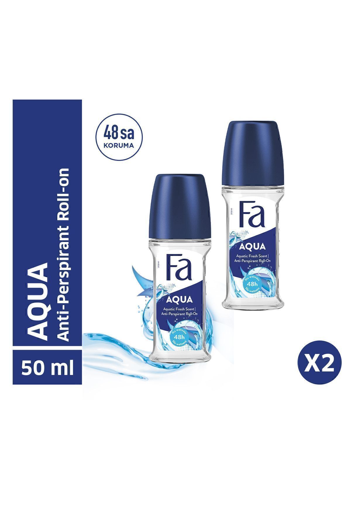 Fa Aqua Roll-on 50 Ml X 2 Adet