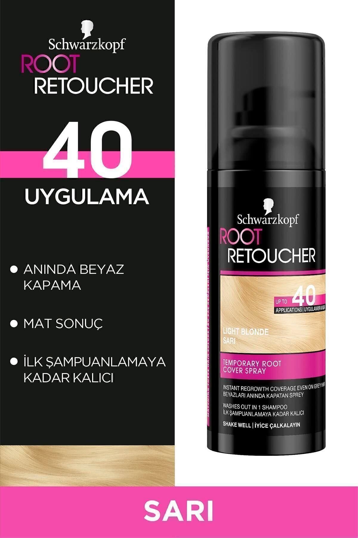 Schwarzkopf Root Retoucher Beyazları Anında Kapatan Sprey Boya Sarı 120 ml