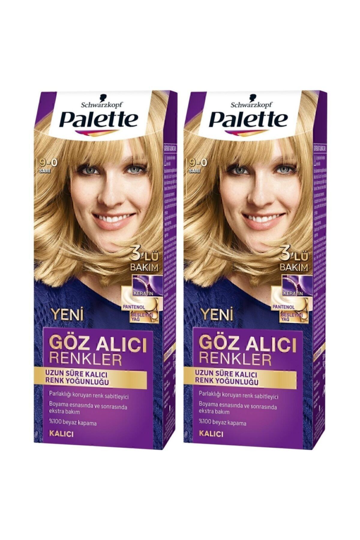Palette Göz Alıcı Renkler 9-0 Sarı  X 2 Adet