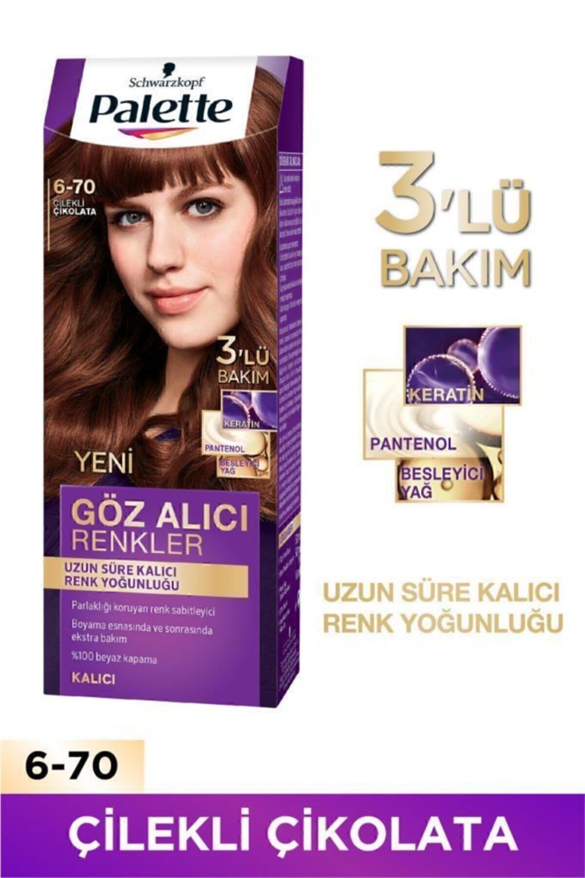 Palette Göz Alıcı Renkler 6-70 Çilekli Çikolata