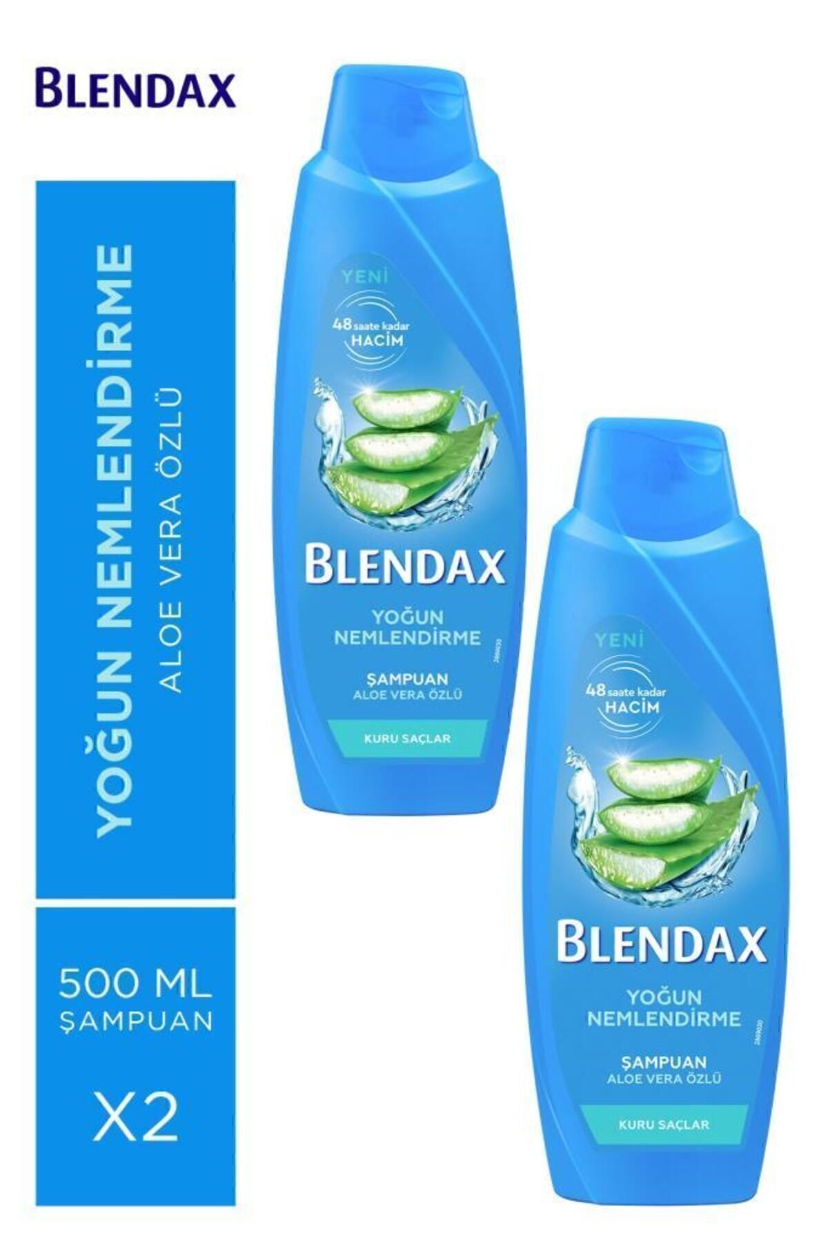 Blendax Yoğun Nemlendirme Aloe Vera Şampuan 500 ml X 2 Adet