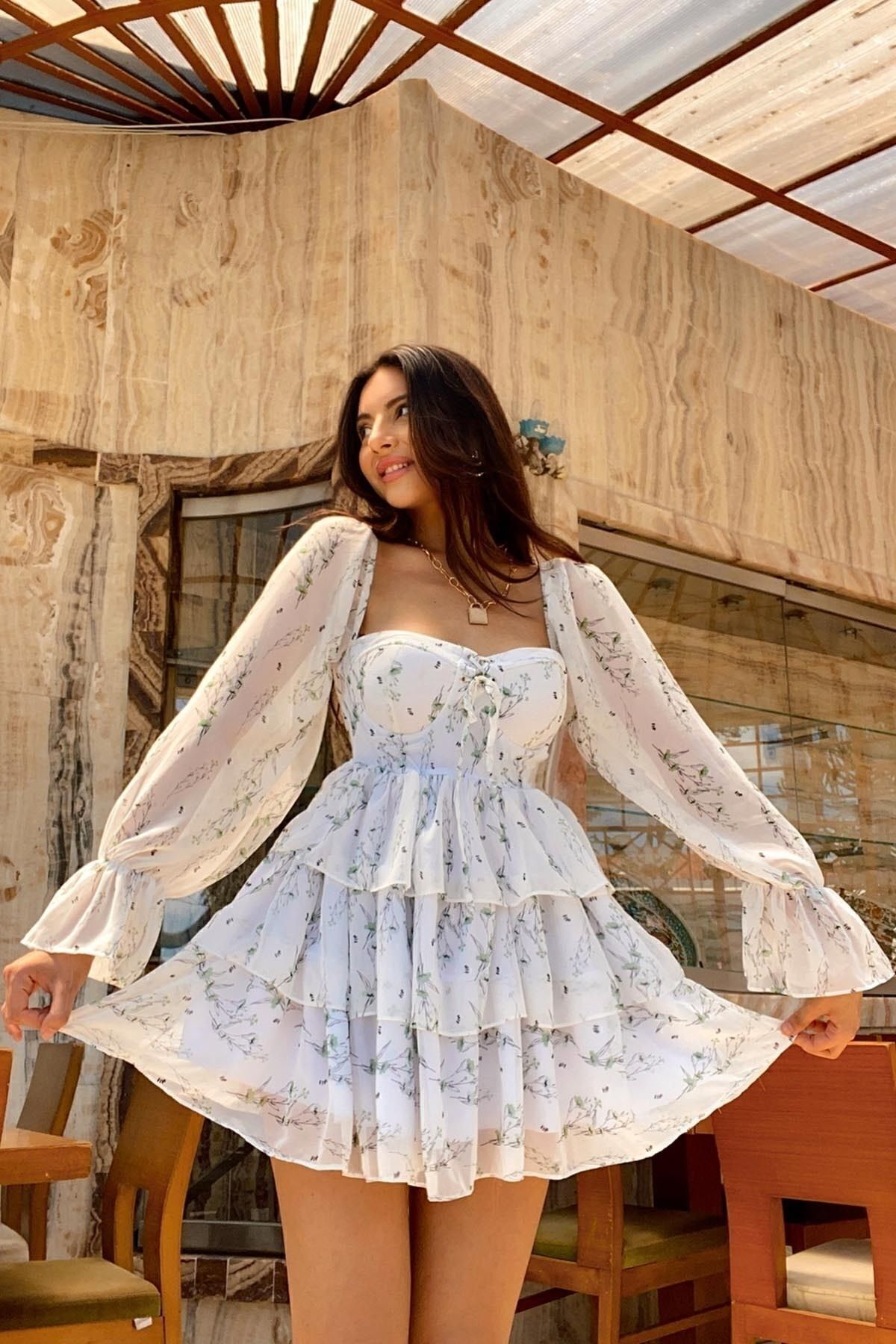 Genel Markalar Princess Kat Kat Elbise Beyaz