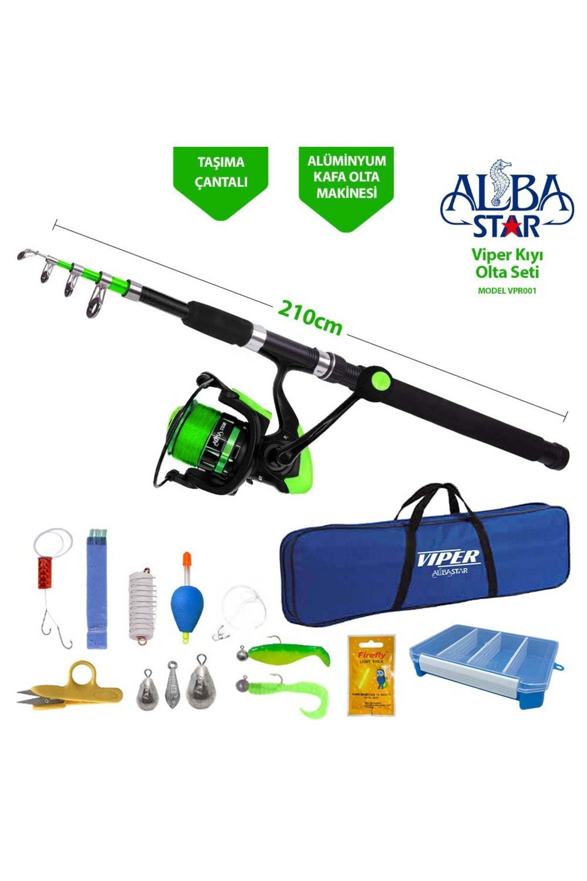 AlbaStar Viper Kıyı Olta Seti - VPR001
