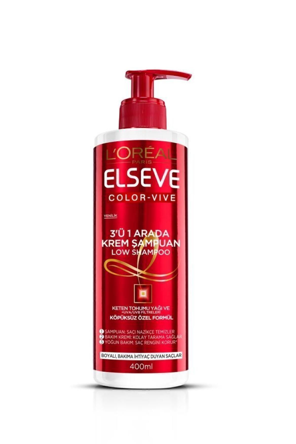 Elseve L'oréal Paris Color-vive 3'ü 1 Arada Krem Şampuan