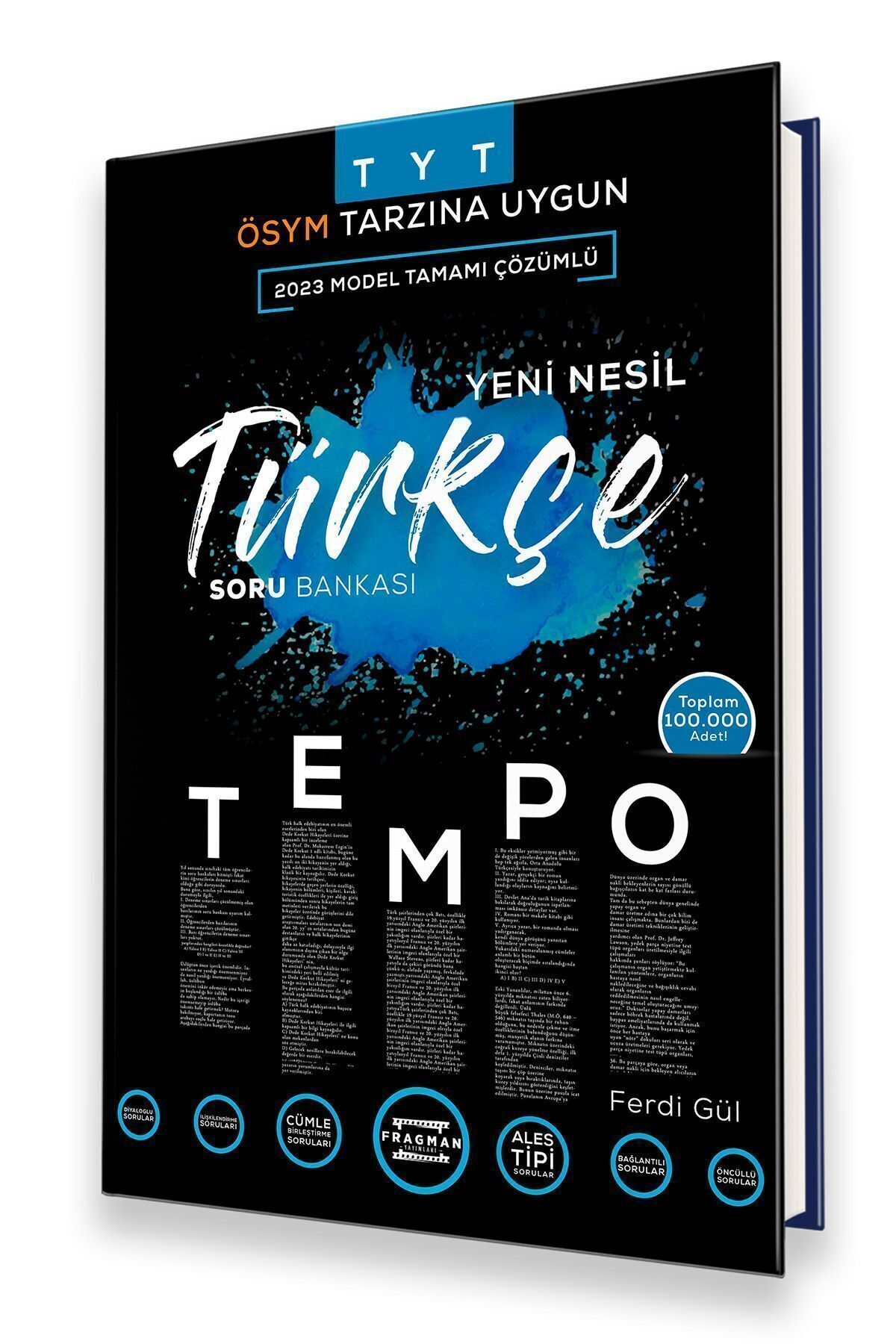 Fragman Yayınları 2025 Tyt Tempo %100 Yeni Nesil Türkçe Soru Bankası