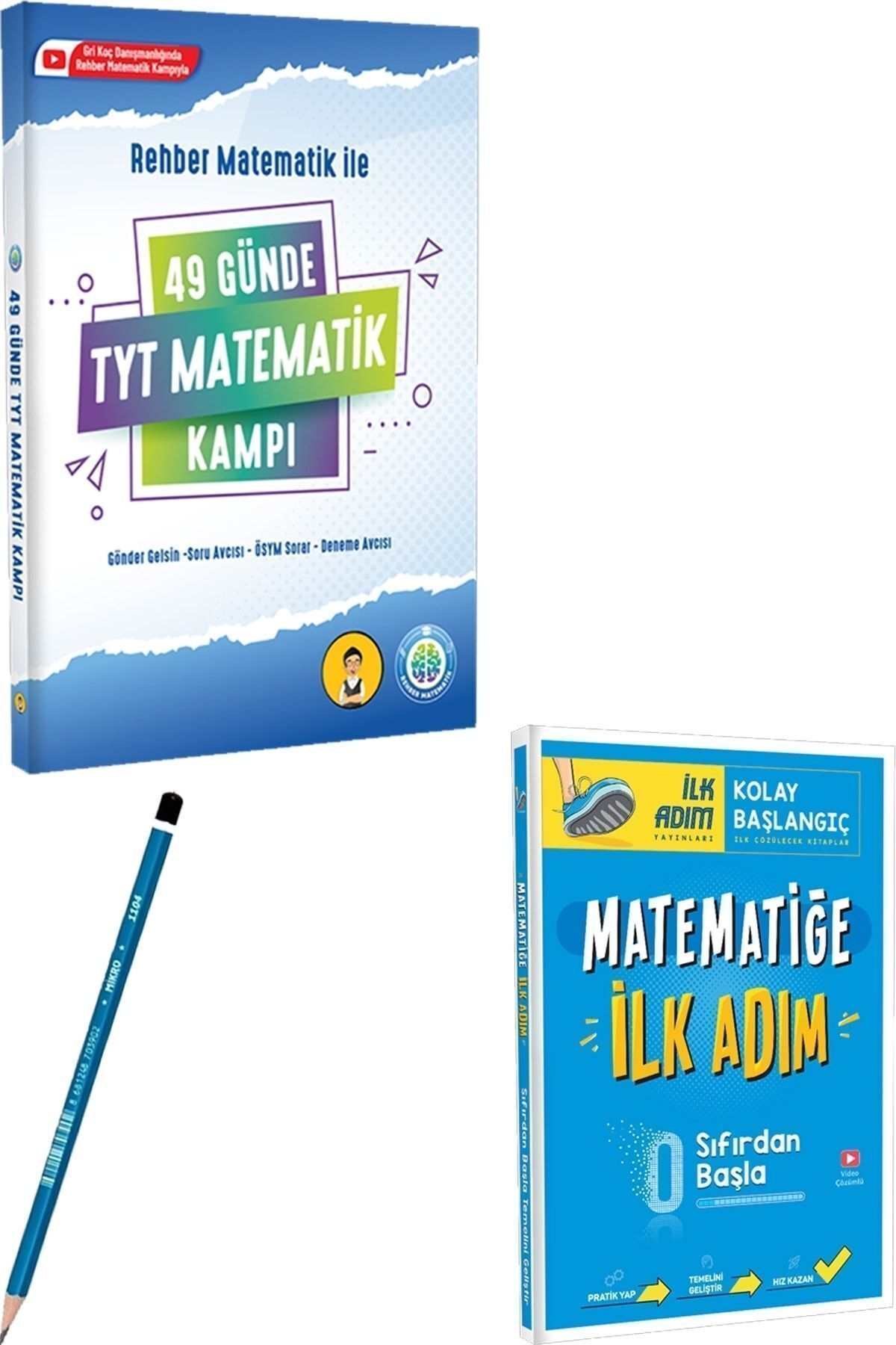 REHBER MATEMATİK YAYINLARI Rehber Matematik 49 Günde Tyt Matematik Kampı - Ilk Adım Matematiğe Ilk Adım + Kalem Hediyeli